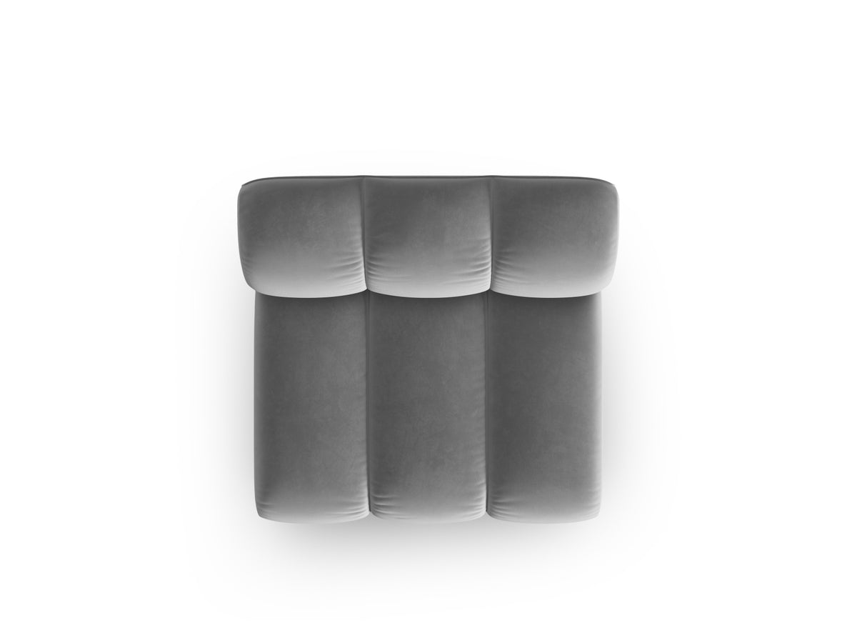 Lupine Velour Modul Armless 1 Sitzer in Grey-Salvador präsentiert im Onlineshop von KAQTU Design AG. Modulares Sofa ist von Micadoni