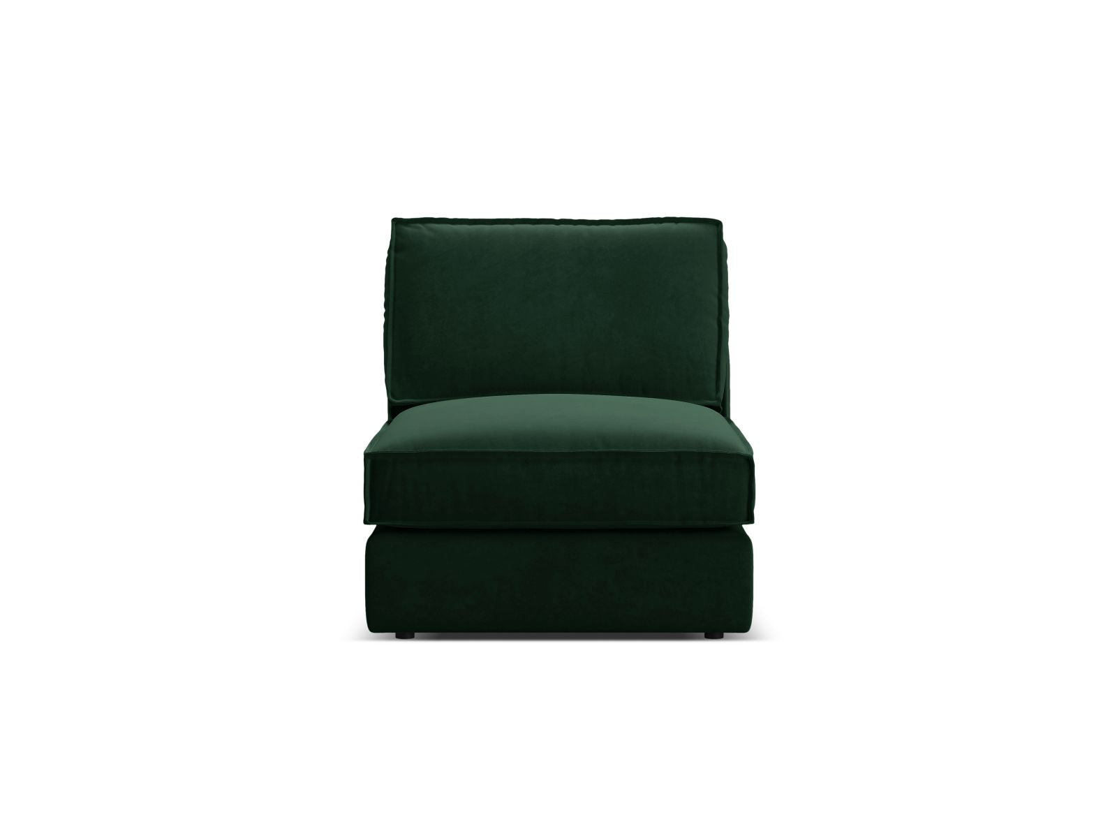 1-Sitzer Modul Armless Pola in Bottle Green-Salvador präsentiert im Onlineshop von KAQTU Design AG. Modulares Sofa ist von Micadoni