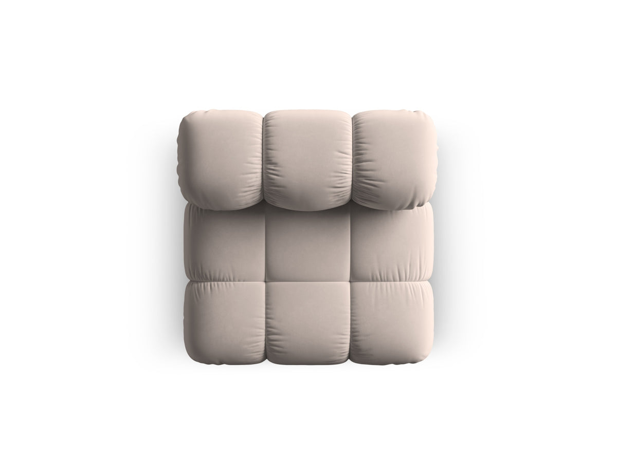 Bellis Velour Modul Armless 1 Sitzer in Cappuccino-Bluvel präsentiert im Onlineshop von KAQTU Design AG. Modulares Sofa ist von Micadoni