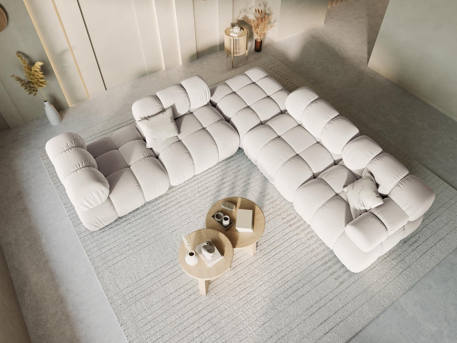 Erleben Sie den Bellis Velour Modul Armless 1 Sitzer von Micadoni – elegantes Velours, hervorragender Sitzkomfort und zeitgemässes Design für Ihr Zuhause.