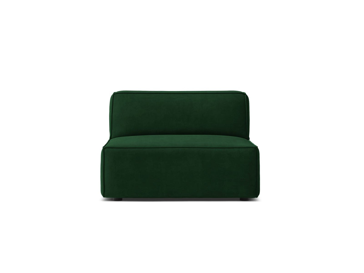 1-Sitzer Modul Armless Jodie in Bottle Green-Bluvel präsentiert im Onlineshop von KAQTU Design AG. Modulares Sofa ist von Micadoni
