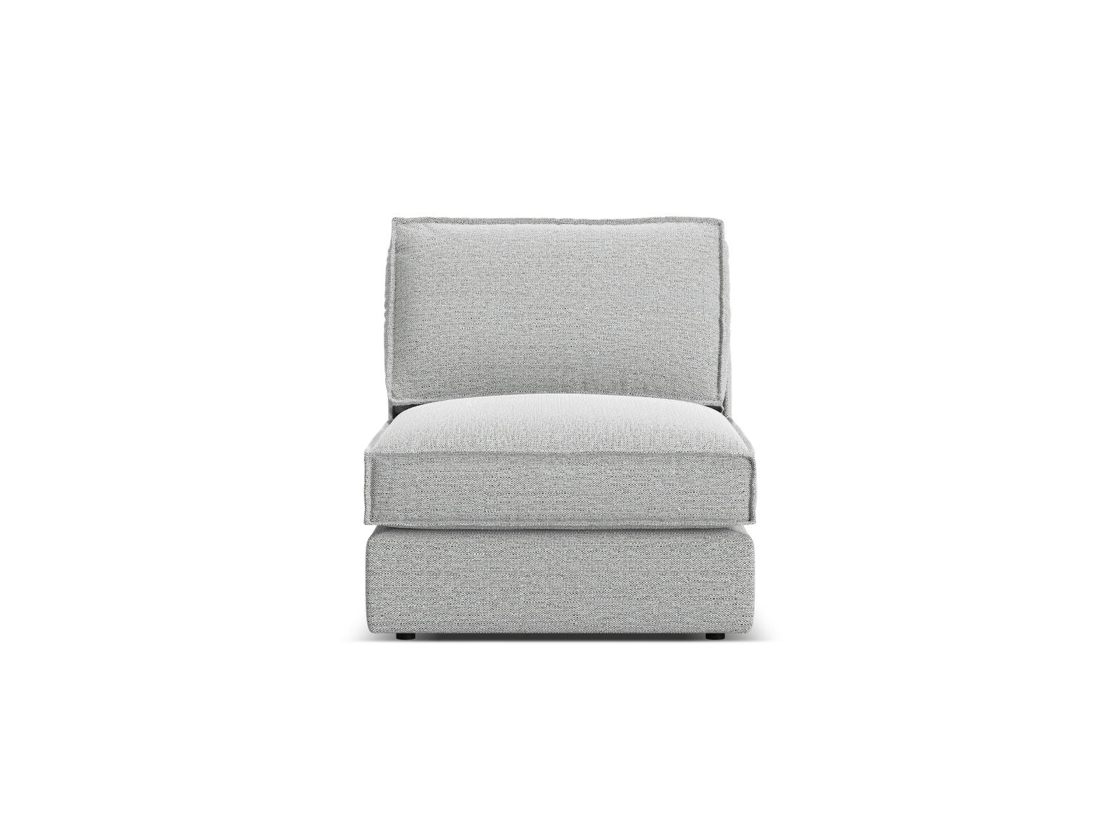 1-Sitzer Modul Armless Pola in Light Grey-Babel präsentiert im Onlineshop von KAQTU Design AG. Modulares Sofa ist von Micadoni