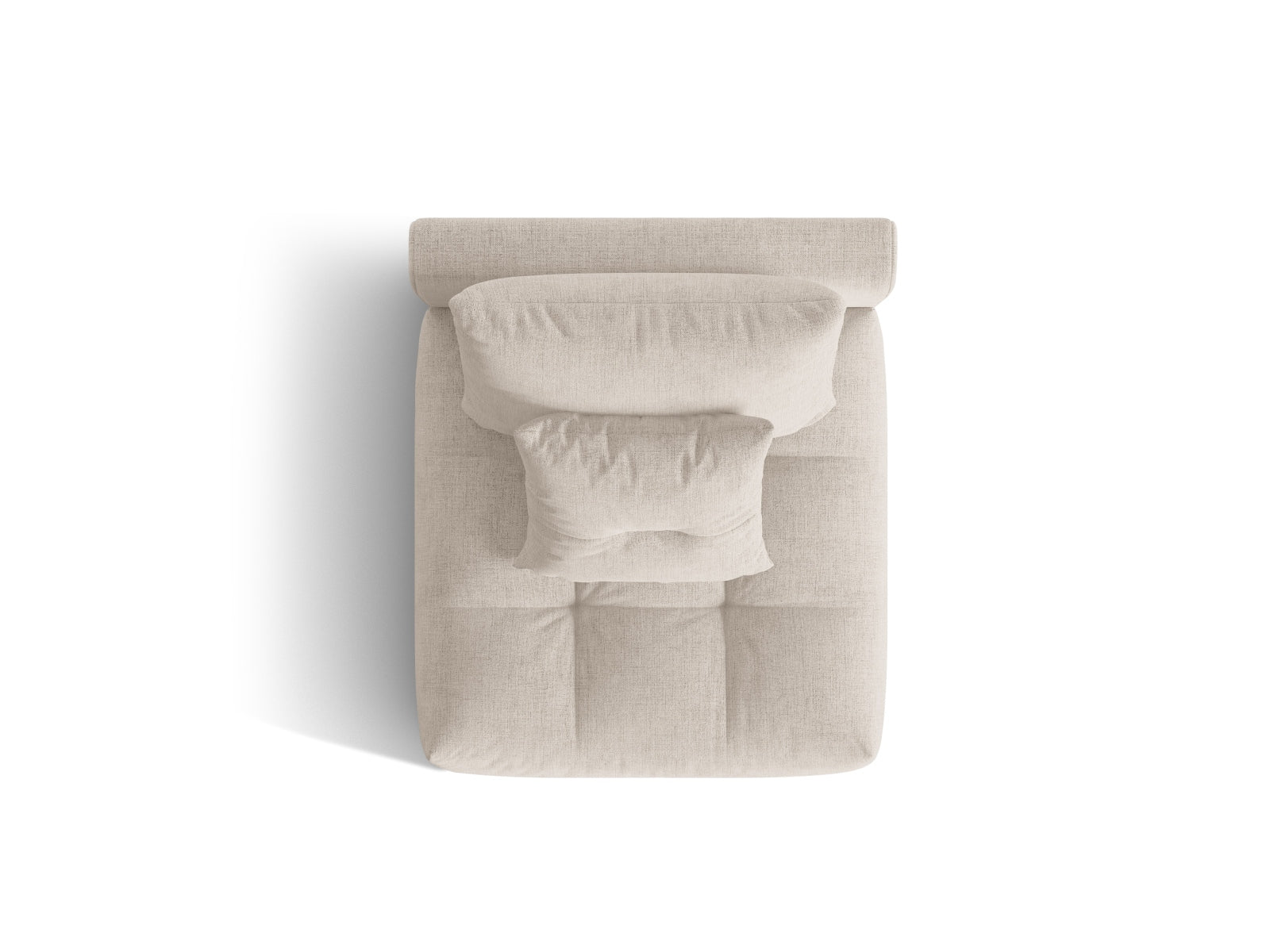 Bloom Modul Armless 1 Sitzer in Dark Beige präsentiert im Onlineshop von KAQTU Design AG. Modulares Sofa ist von Micadoni