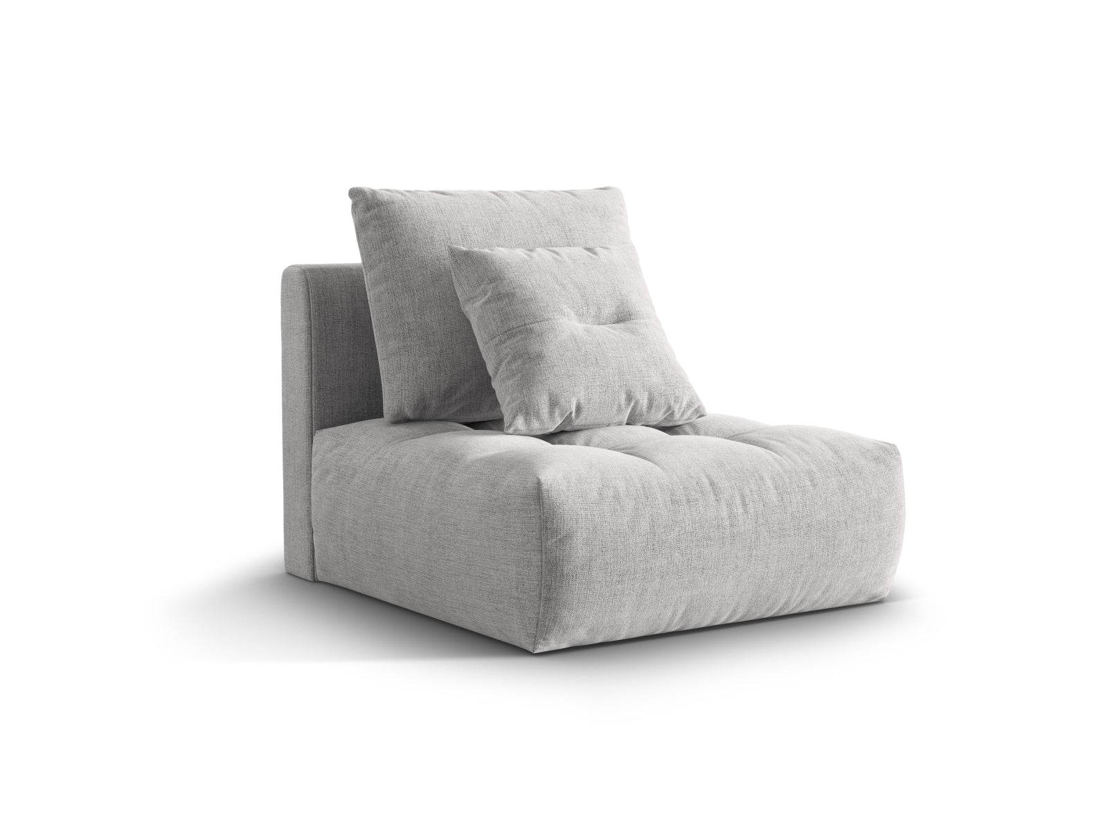 Bloom Modul Armless 1 Sitzer in Silver präsentiert im Onlineshop von KAQTU Design AG. Modulares Sofa ist von Micadoni