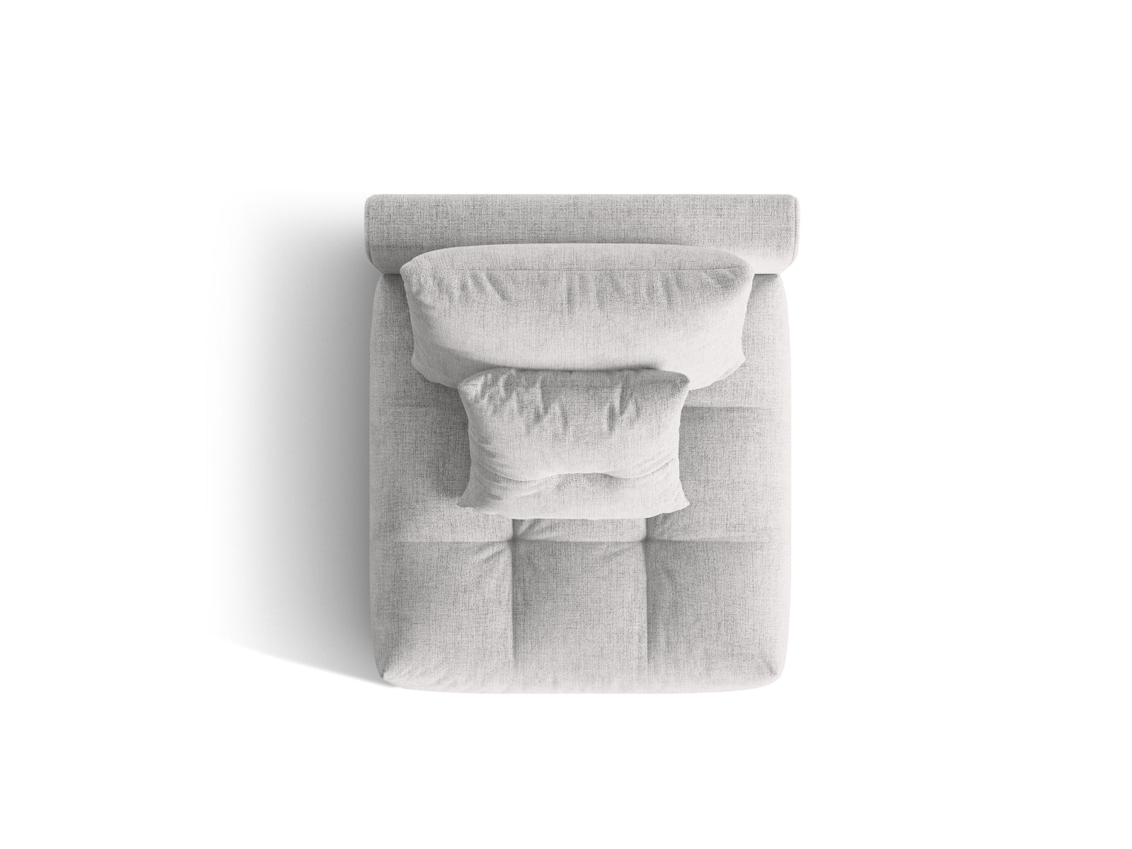Bloom Modul Armless 1 Sitzer in Silver präsentiert im Onlineshop von KAQTU Design AG. Modulares Sofa ist von Micadoni