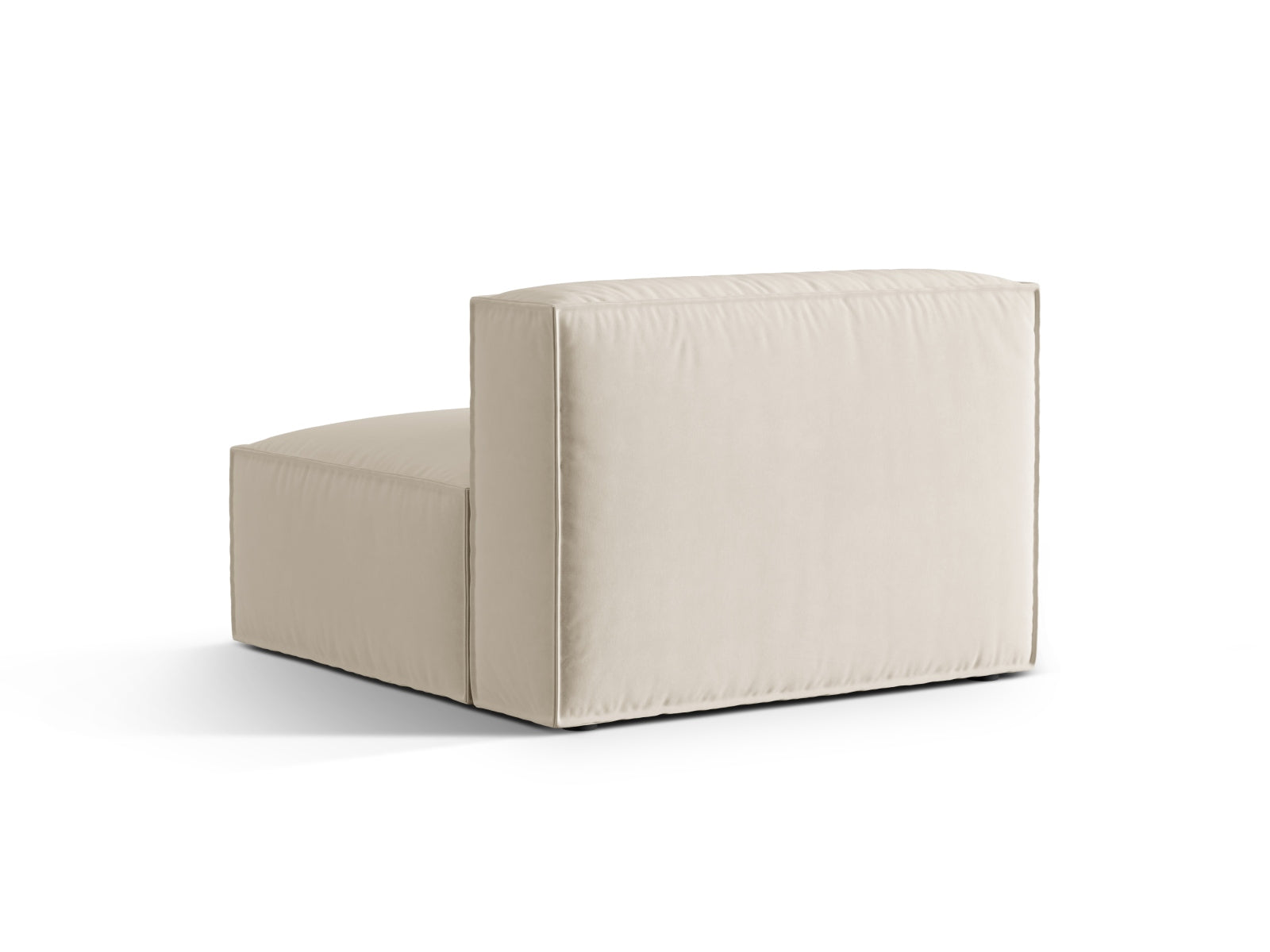Nuria Velour Modul Armless 1 Sitzer in Beige präsentiert im Onlineshop von KAQTU Design AG. Modulares Sofa ist von Micadoni