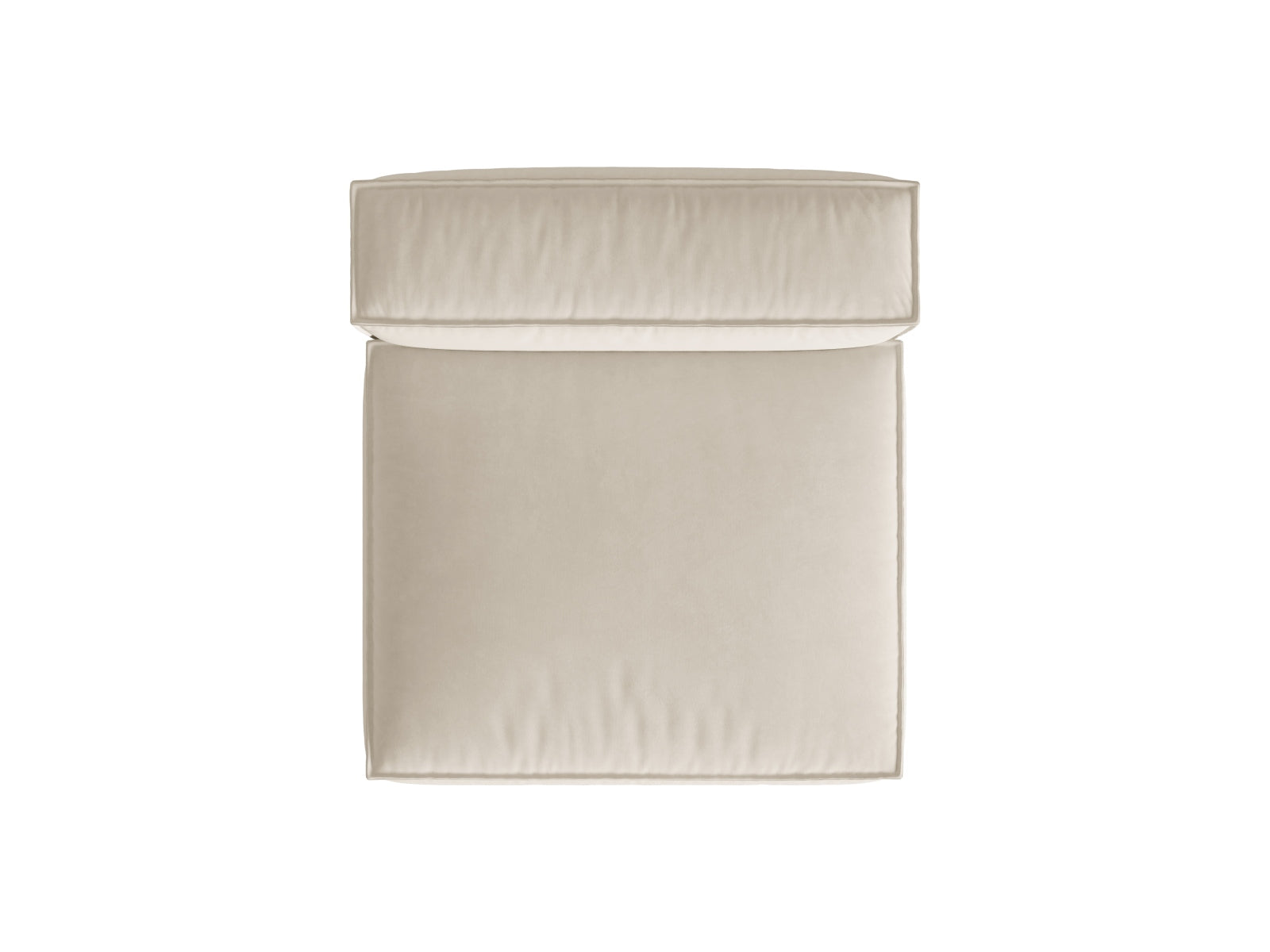 Nuria Velour Modul Armless 1 Sitzer in Beige präsentiert im Onlineshop von KAQTU Design AG. Modulares Sofa ist von Micadoni