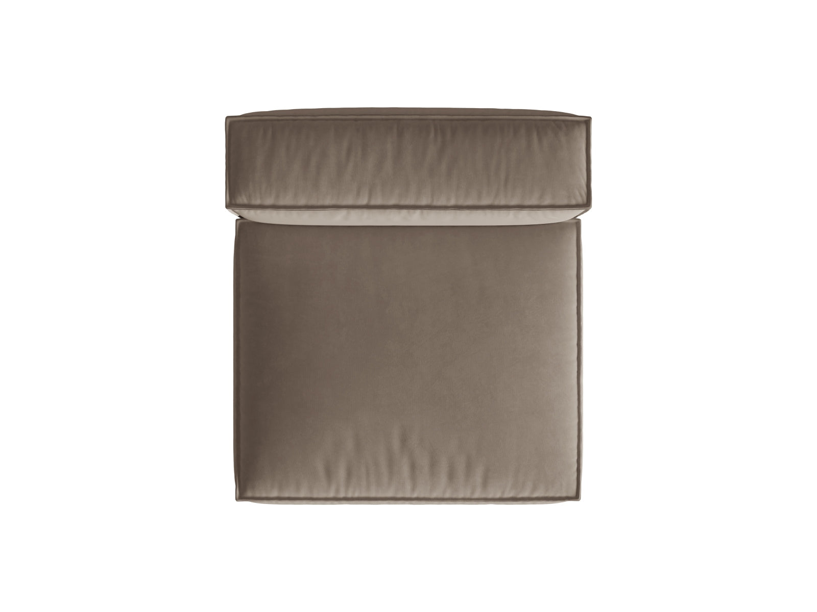 Nuria Velour Modul Armless 1 Sitzer in Warm grey präsentiert im Onlineshop von KAQTU Design AG. Modulares Sofa ist von Micadoni
