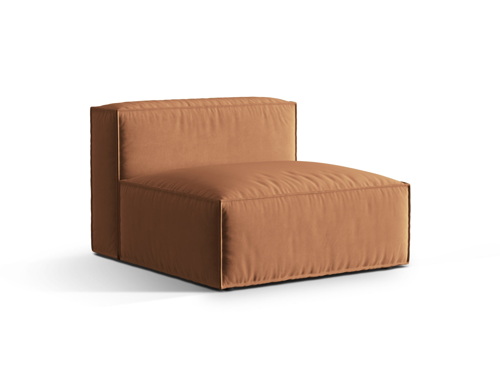Nuria Velour Modul Armless 1 Sitzer in Honey präsentiert im Onlineshop von KAQTU Design AG. Modulares Sofa ist von Micadoni