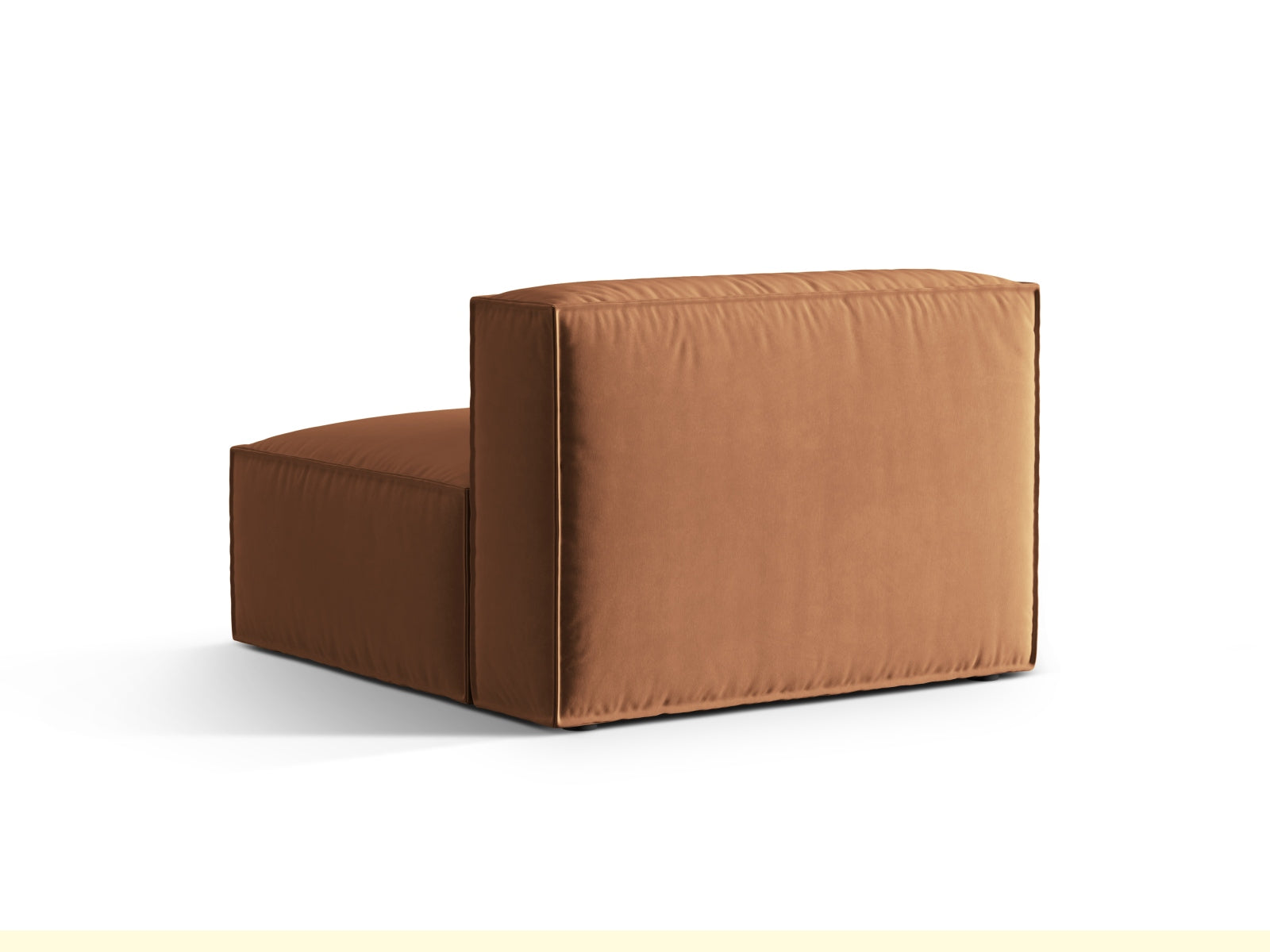 Nuria Velour Modul Armless 1 Sitzer in Honey präsentiert im Onlineshop von KAQTU Design AG. Modulares Sofa ist von Micadoni