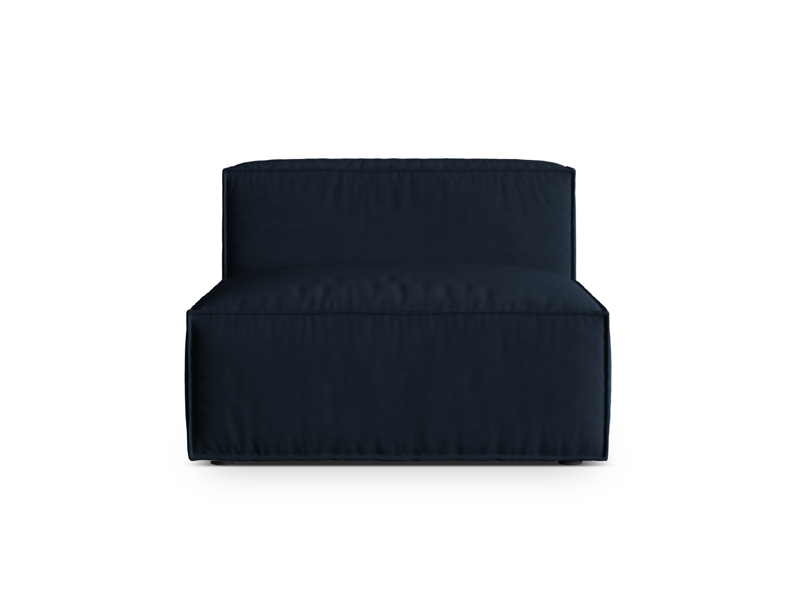 Nuria Velour Modul Armless 1 Sitzer in Dark Blue-Paris präsentiert im Onlineshop von KAQTU Design AG. Modulares Sofa ist von Micadoni