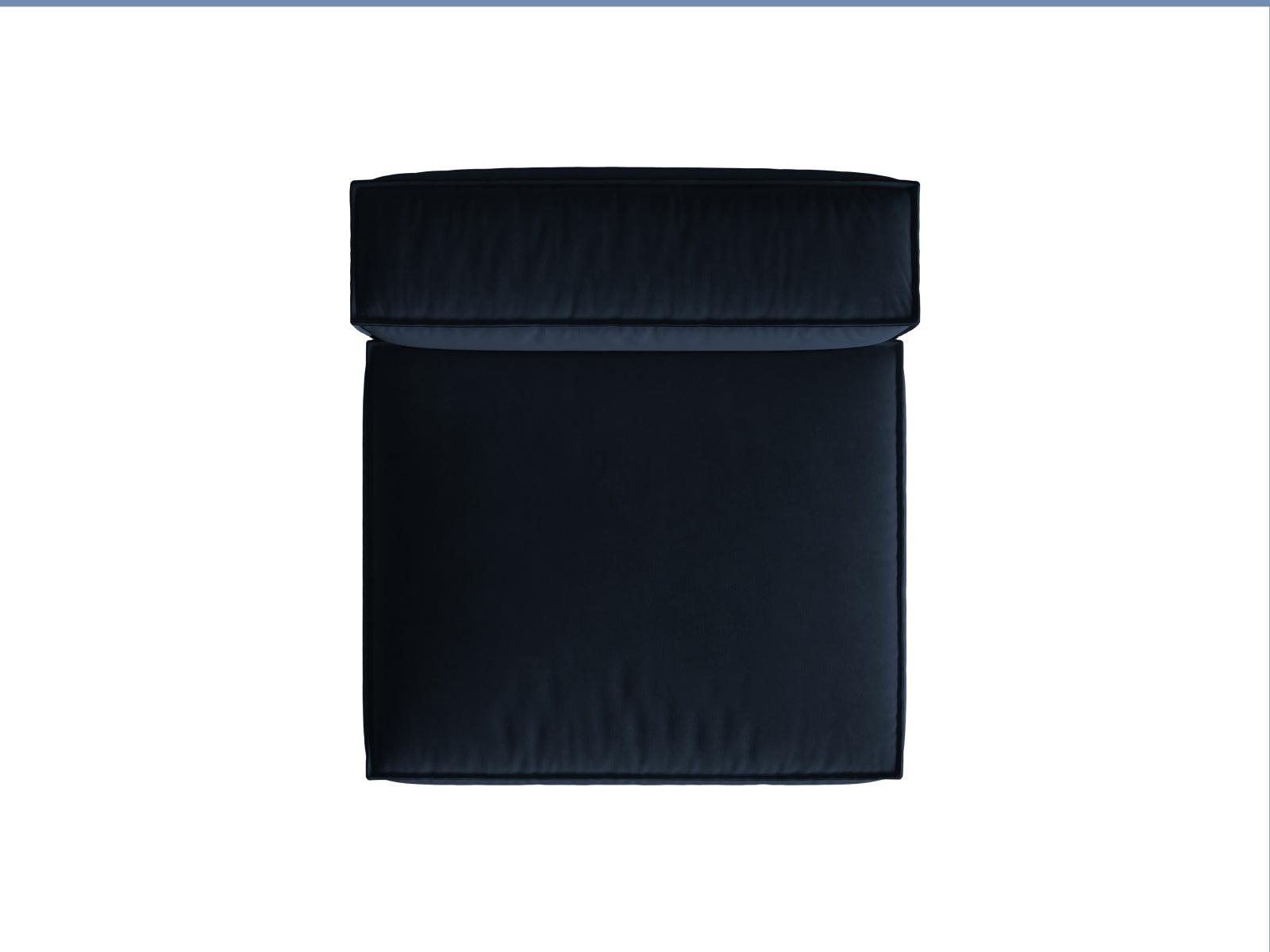 Nuria Velour Modul Armless 1 Sitzer in Dark Blue präsentiert im Onlineshop von KAQTU Design AG. Modulares Sofa ist von Micadoni