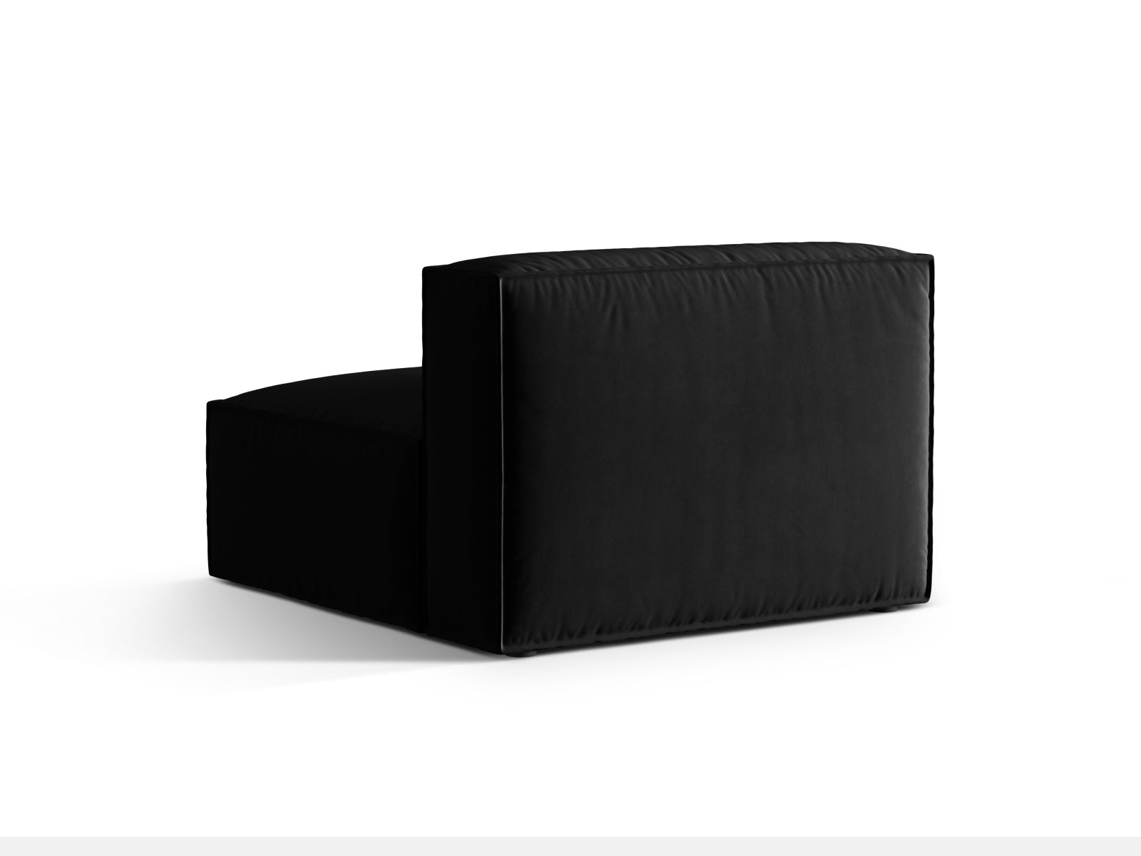 Nuria Velour Modul Armless 1 Sitzer in Black präsentiert im Onlineshop von KAQTU Design AG. Modulares Sofa ist von Micadoni