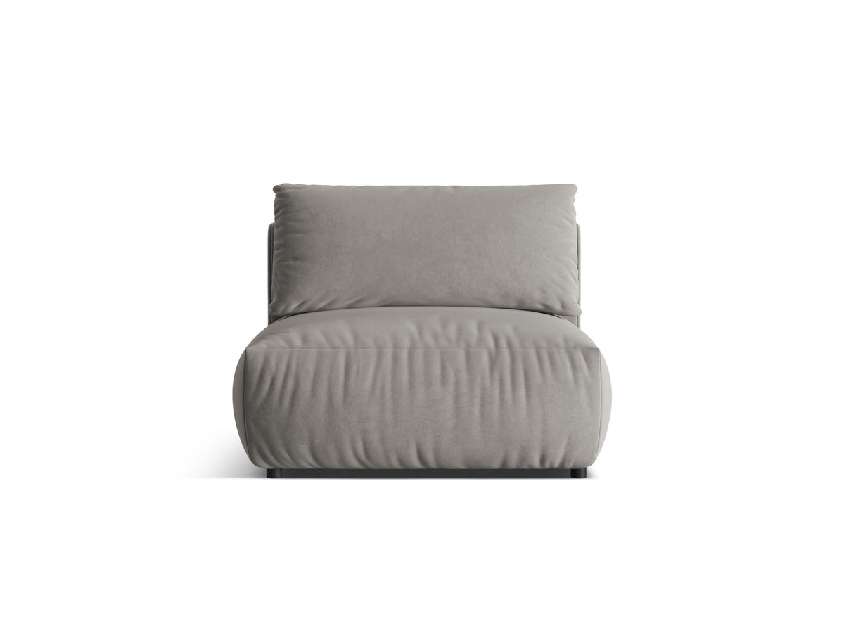 Chris Velour Modul Armless 1 Sitzer in Grey-Casino präsentiert im Onlineshop von KAQTU Design AG. Modulares Sofa ist von Micadoni