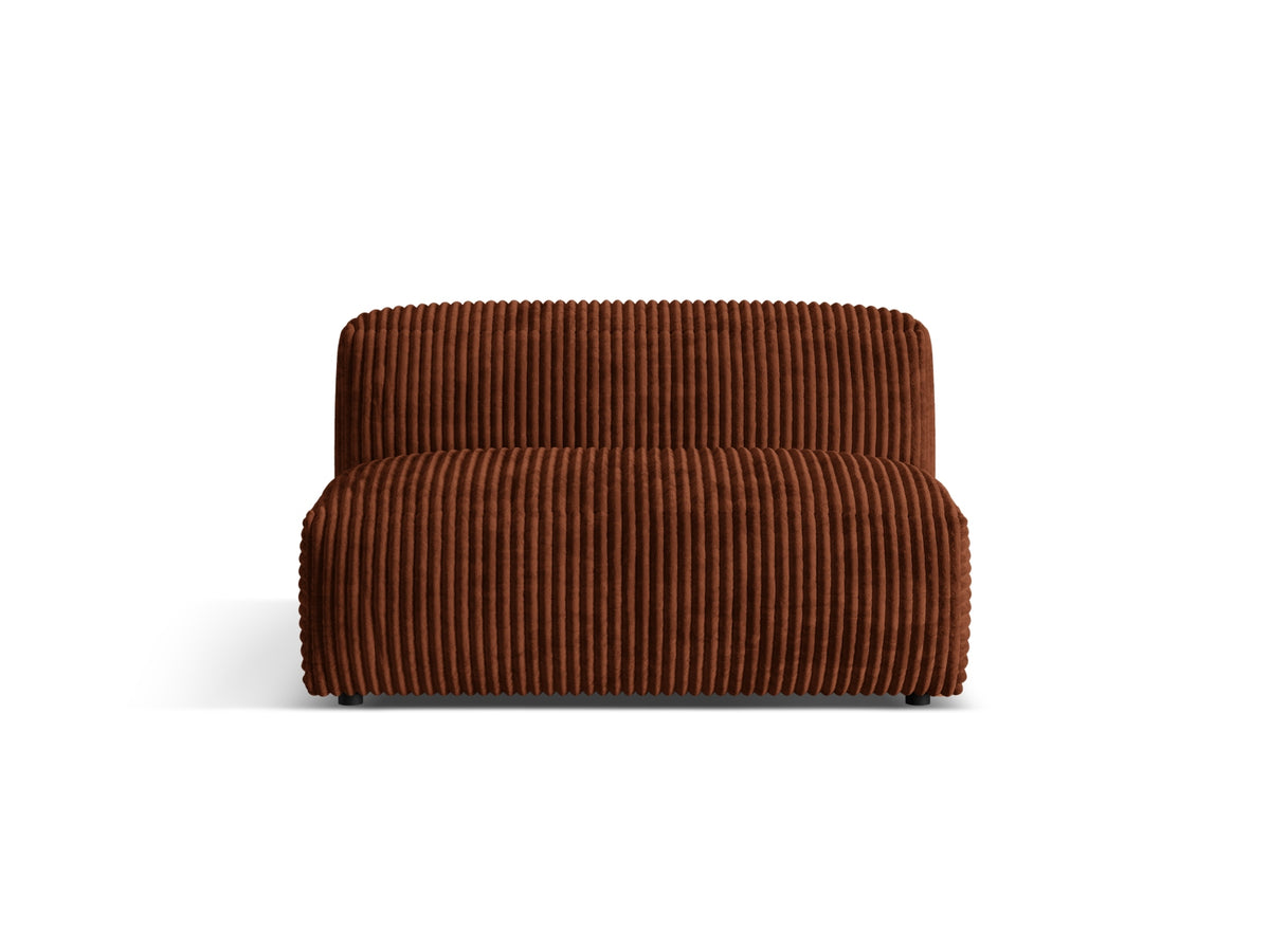 Martina Modul Armless 1 Sitzer in Brick-Tilia präsentiert im Onlineshop von KAQTU Design AG. Modulares Sofa ist von Micadoni