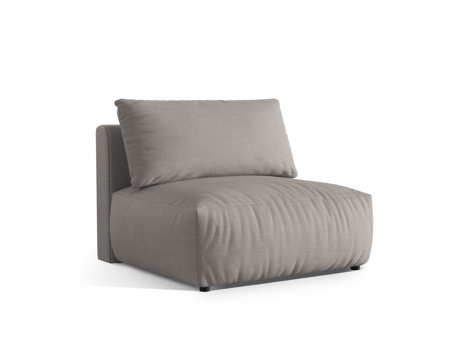 Stylischer Chris Modul Armless 1 Sitzer von Micadoni, perfekt für moderne Wohnkonzepte und sorgt für hohen Sitzkomfort.