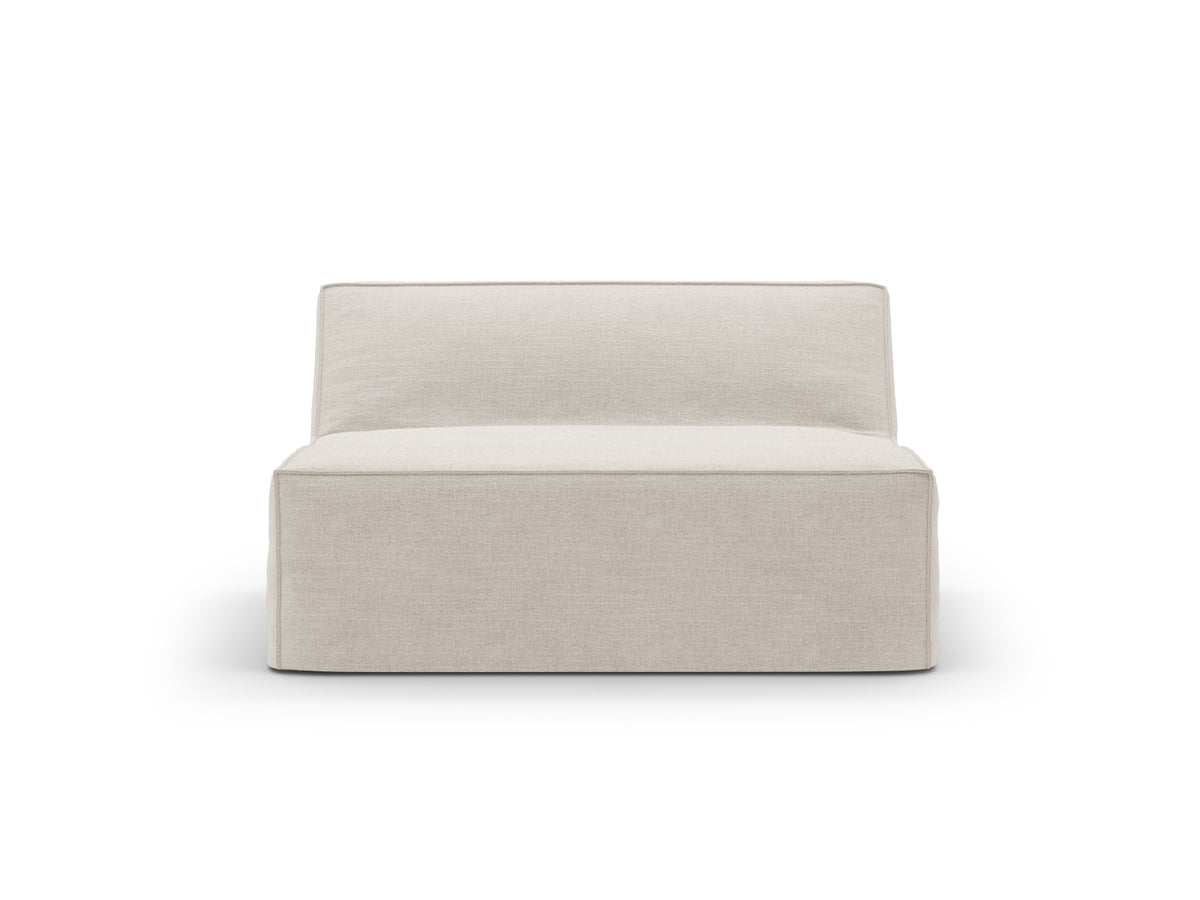 Jodie Modul Armless 1 Sitzer mit abnehmbaren Bezug in Natural-LINS präsentiert im Onlineshop von KAQTU Design AG. Modulares Sofa ist von Micadoni