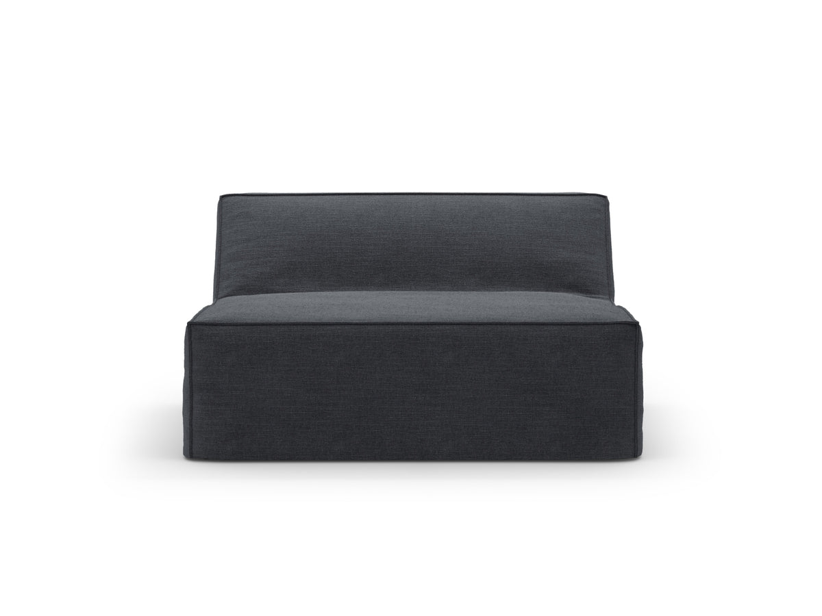 Jodie Modul Armless 1 Sitzer mit abnehmbaren Bezug in Grey und Blue-LINS präsentiert im Onlineshop von KAQTU Design AG. Modulares Sofa ist von Micadoni