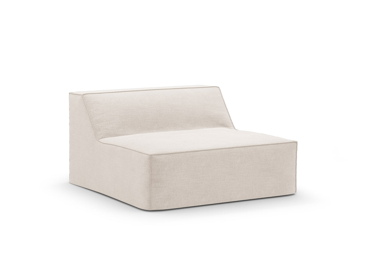 Jodie Modul Armless 1 Sitzer mit abnehmbaren Bezug in Beige-LINS präsentiert im Onlineshop von KAQTU Design AG. Modulares Sofa ist von Micadoni
