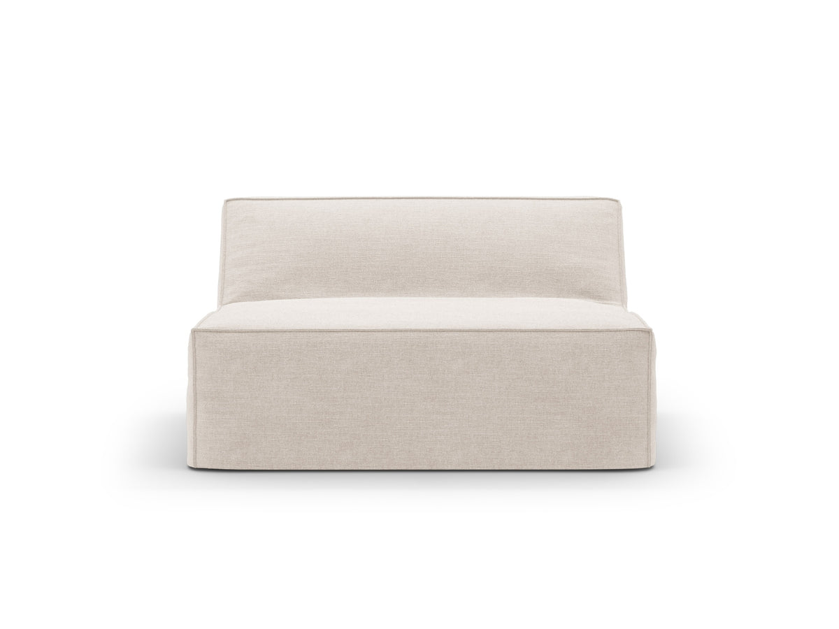 Jodie Modul Armless 1 Sitzer mit abnehmbaren Bezug in Beige-LINS präsentiert im Onlineshop von KAQTU Design AG. Modulares Sofa ist von Micadoni