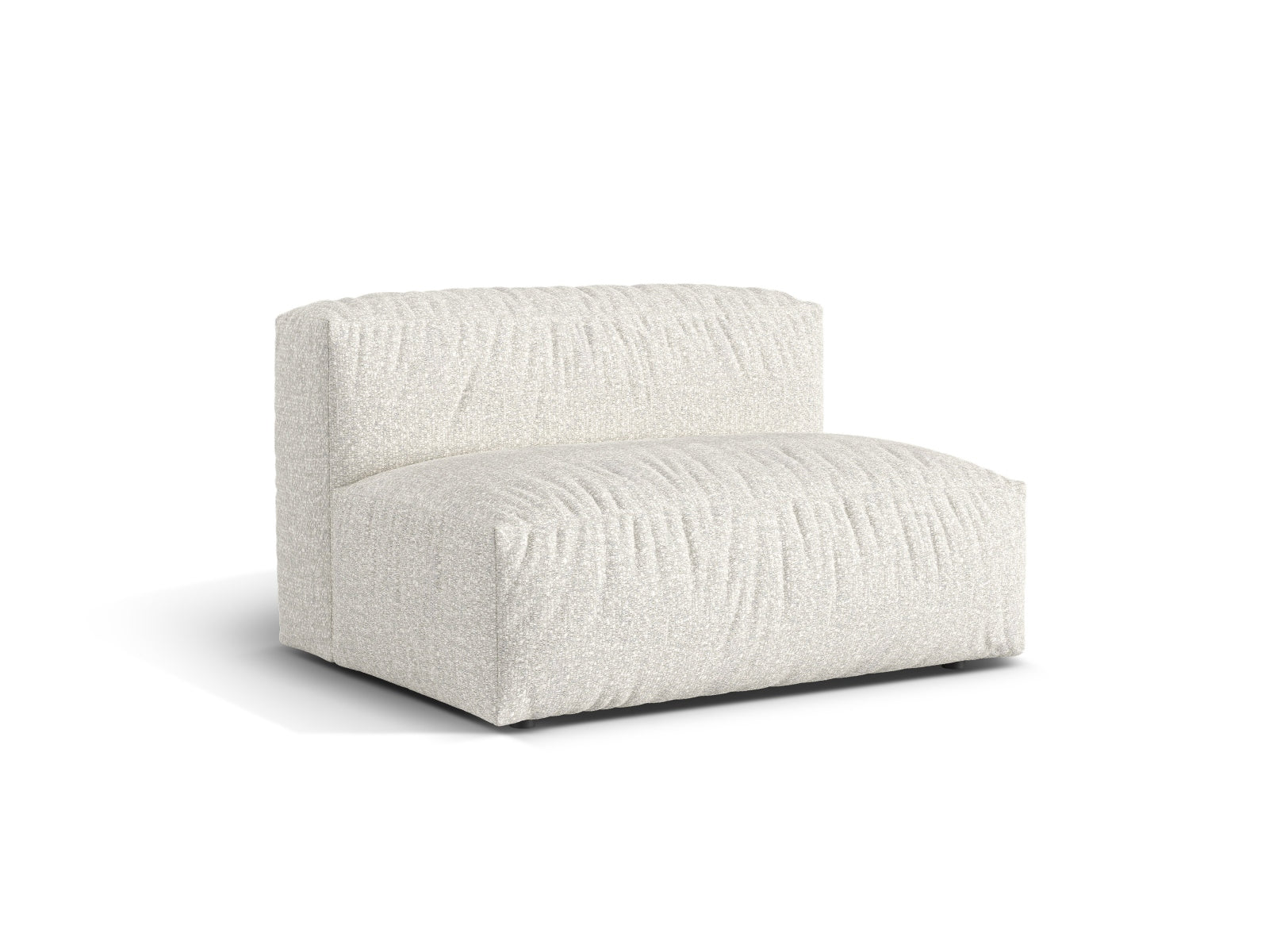 Elegantes 1-Sitzer Sofa Martina Wide in stilvollem Grau-Beige Melange, ideal für moderne Wohnräume und vielseitige Einrichtungskonzepte.