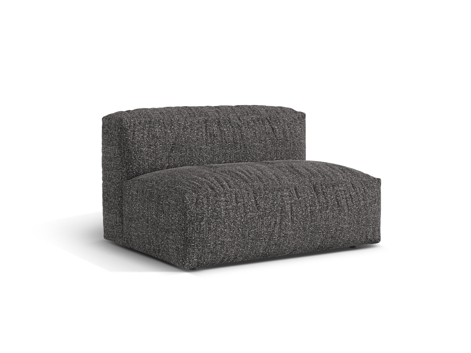 Elegantes 1-Sitzer Sofa Martina Wide in Anthrazit, ideal für moderne Wohnräume. Teil der modularen Sofa-Kollektion von Micadoni.