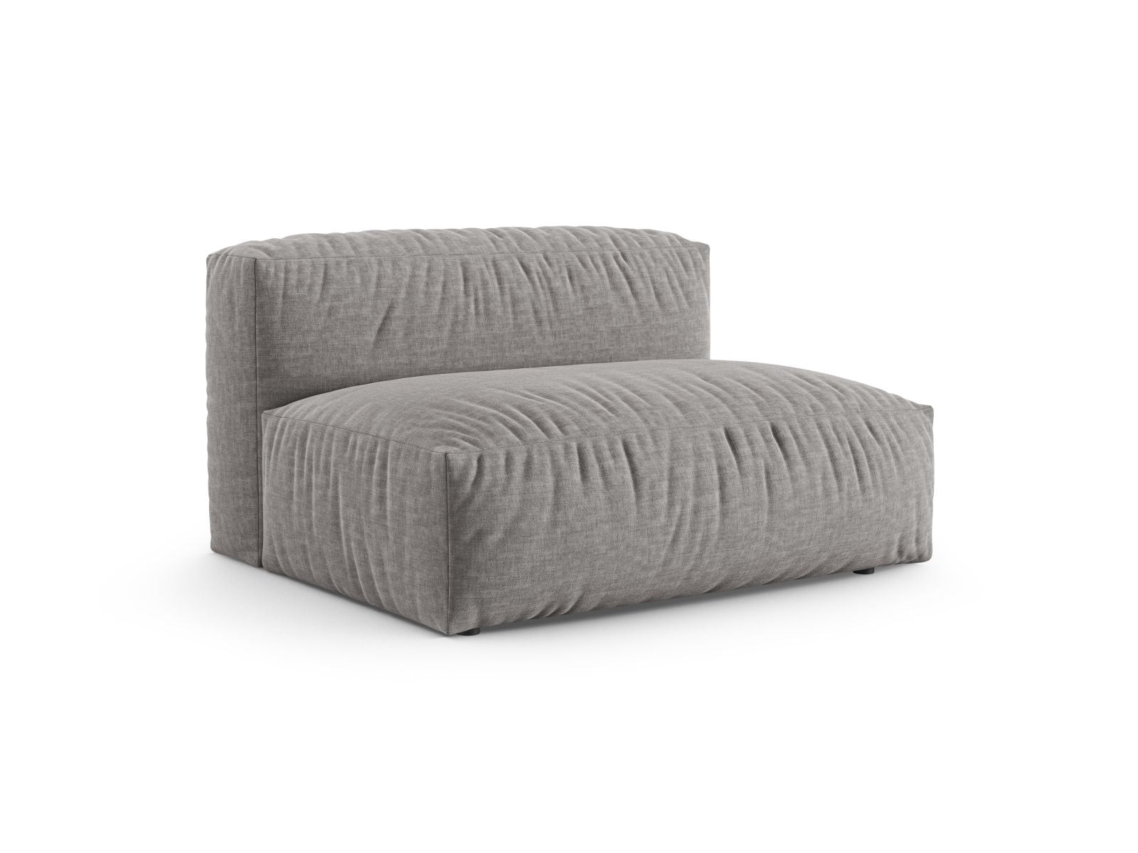 Elegantes 1-Sitzer Sofa Martina Wide XL in hellem Grau, ideal für moderne Wohnräume. Teil der modularen Sofa-Kollektion von Micadoni.