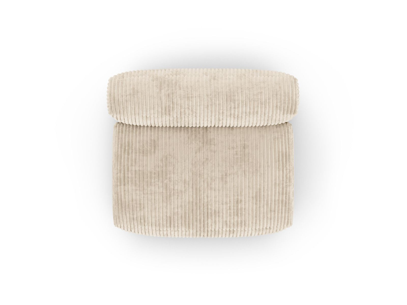 Stilvolles 1-Sitzer Sofa Martina Wide XL in sanftem Beige, perfekt für zeitgemäße Innenräume und vielseitige Anordnung.