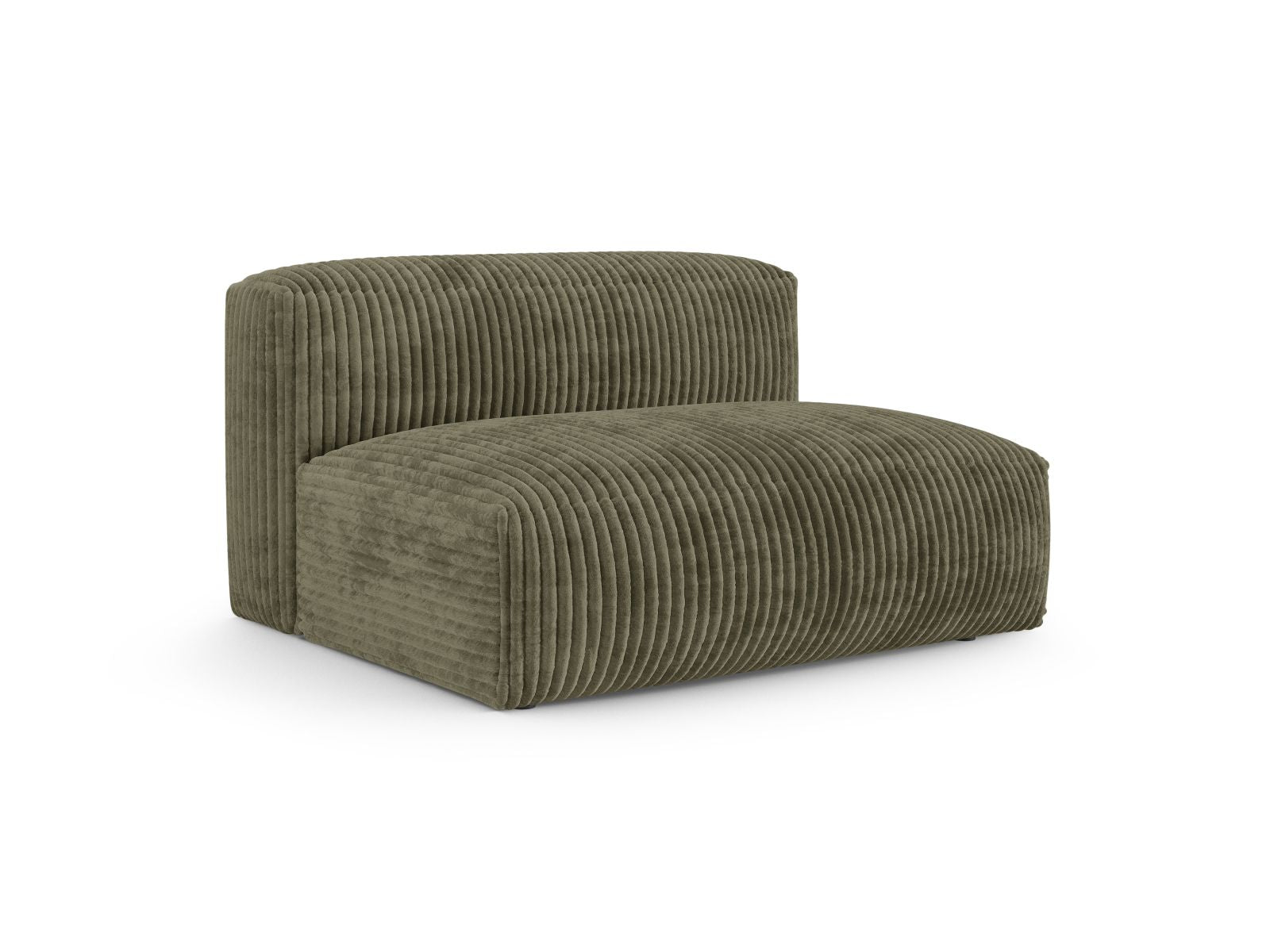 Elegantes 1-Sitzer Sofa Martina Wide XL in einem stilvollen Moosgrün, ideal für moderne Wohnräume und vielseitige Gestaltungsmöglichkeiten.
