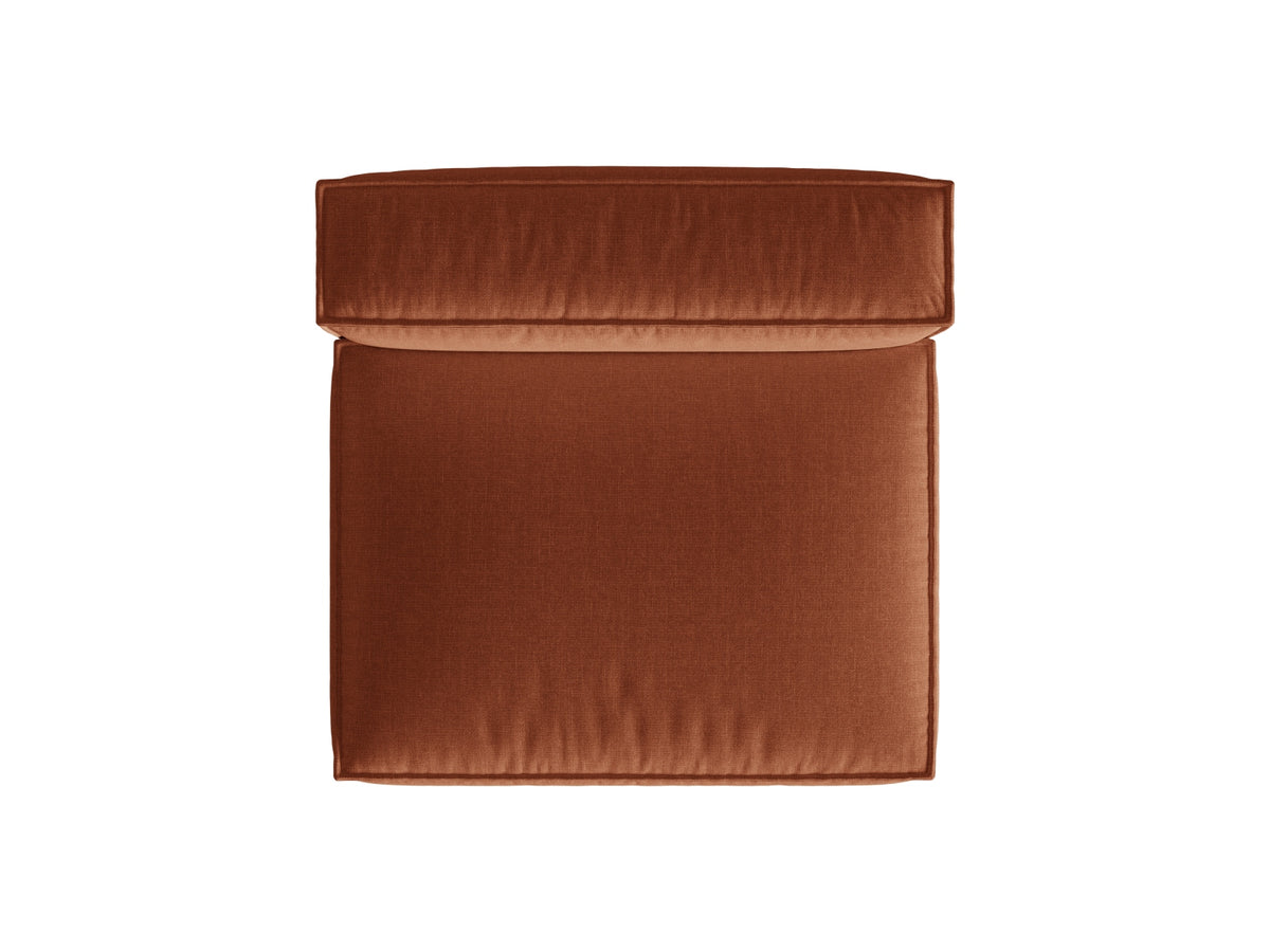 2-Sitzer Modul Armless Nuria in Brick-Liberty präsentiert im Onlineshop von KAQTU Design AG. Modulares Sofa ist von Micadoni