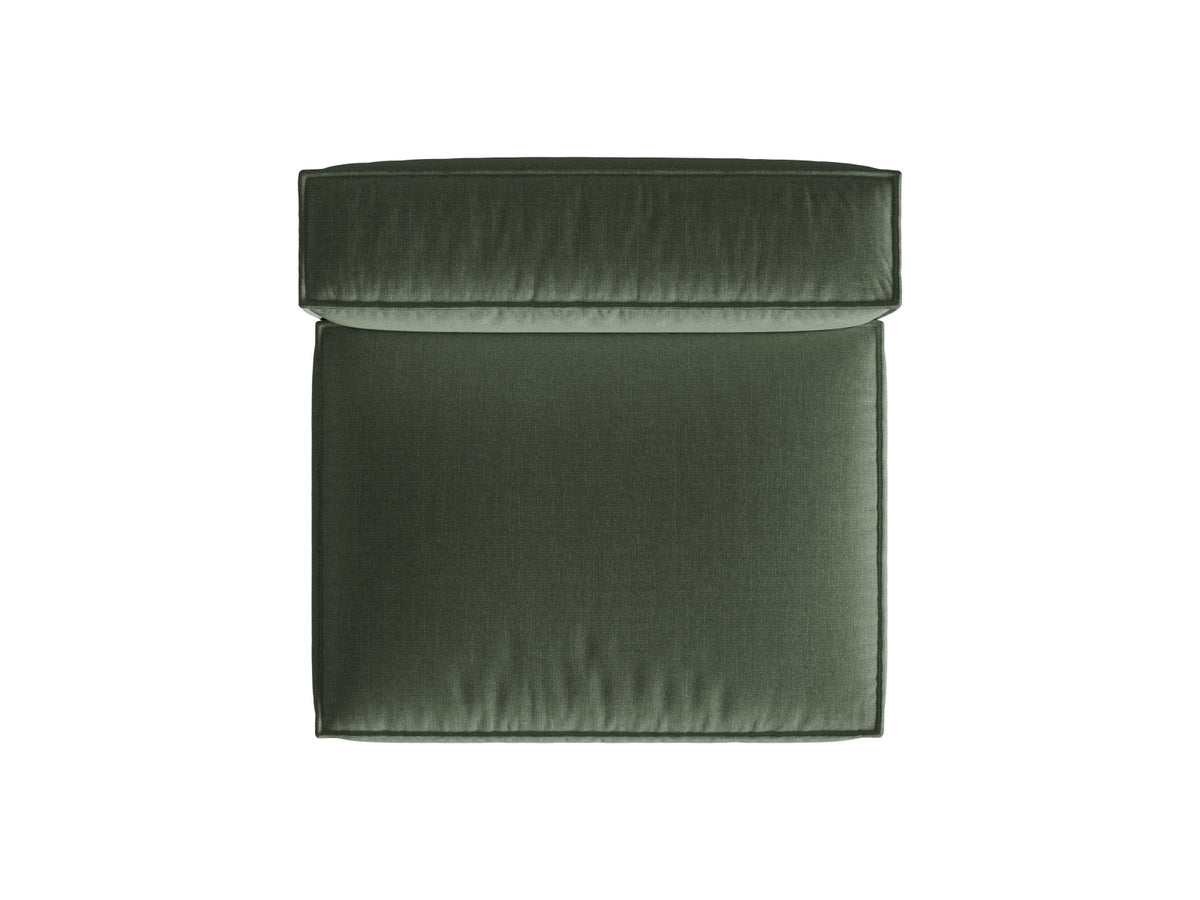 2-Sitzer Modul Armless Nuria in Moss Green-Liberty präsentiert im Onlineshop von KAQTU Design AG. Modulares Sofa ist von Micadoni