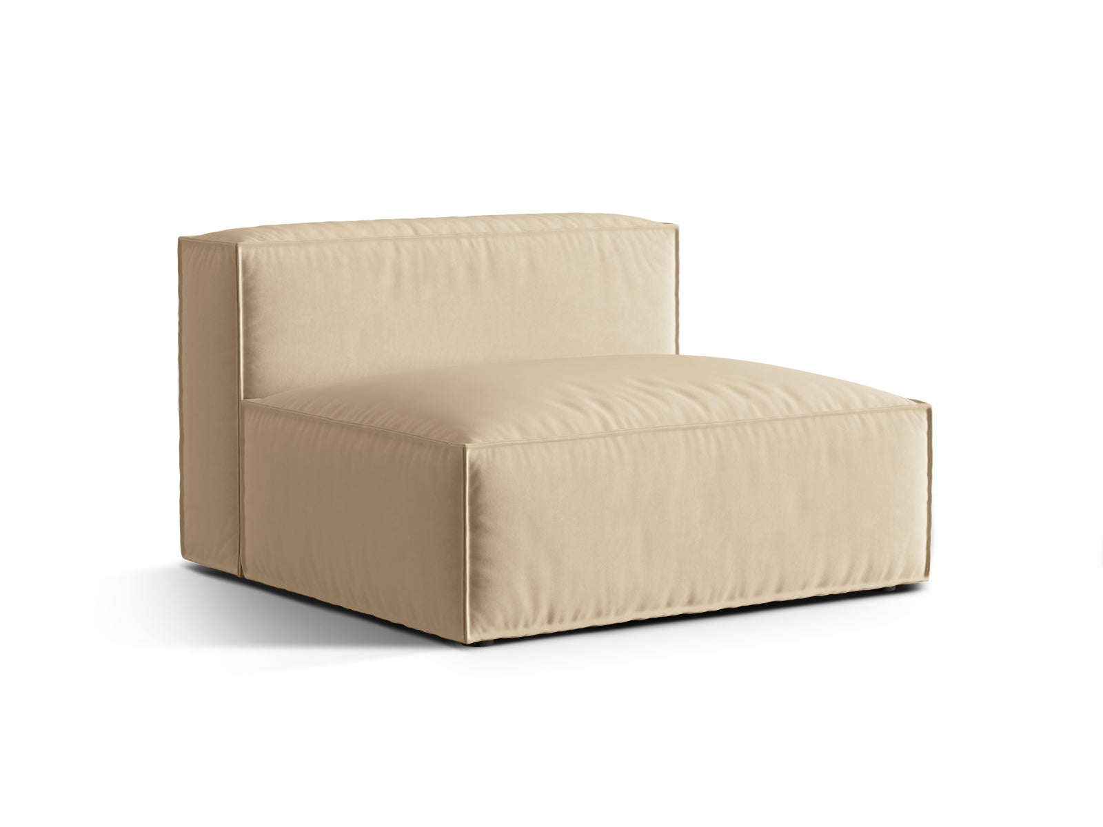 Nuria Velour Modul Armless 2 Sitzer in Nude präsentiert im Onlineshop von KAQTU Design AG. Modulares Sofa ist von Micadoni