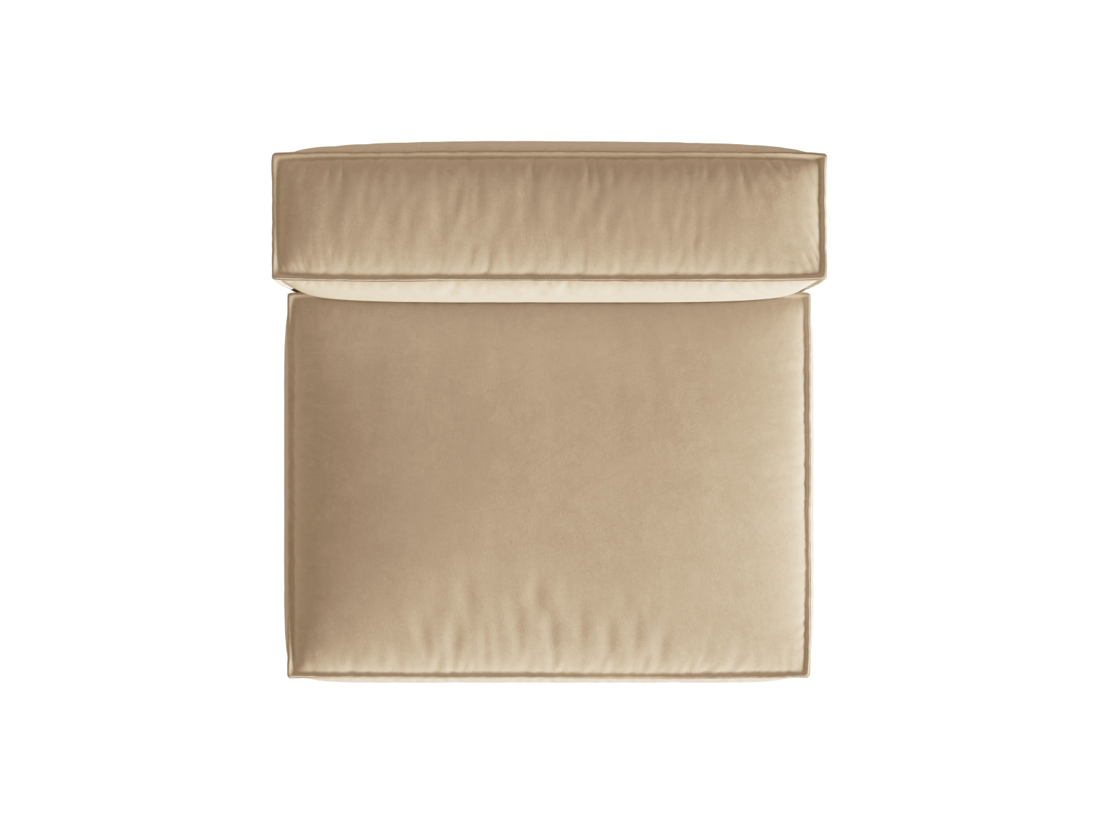 Nuria Velour Modul Armless 2 Sitzer in Nude präsentiert im Onlineshop von KAQTU Design AG. Modulares Sofa ist von Micadoni