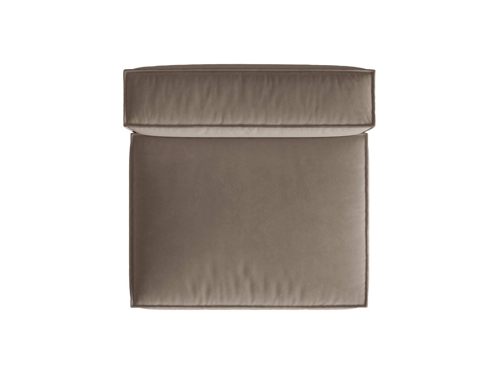 Nuria Velour Modul Armless 2 Sitzer in Warm grey präsentiert im Onlineshop von KAQTU Design AG. Modulares Sofa ist von Micadoni
