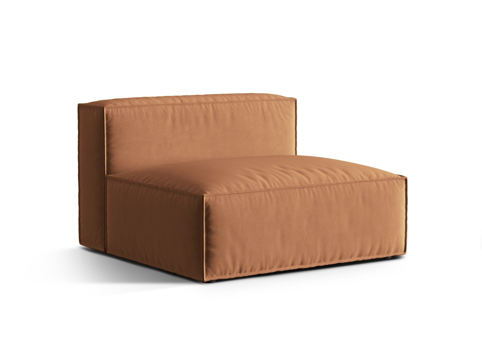 Nuria Velour Modul Armless 2 Sitzer in Honey präsentiert im Onlineshop von KAQTU Design AG. Modulares Sofa ist von Micadoni