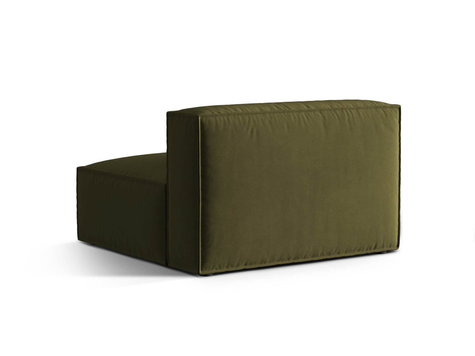 Nuria Velour Modul Armless 2 Sitzer in Moss Green Melange präsentiert im Onlineshop von KAQTU Design AG. Modulares Sofa ist von Micadoni