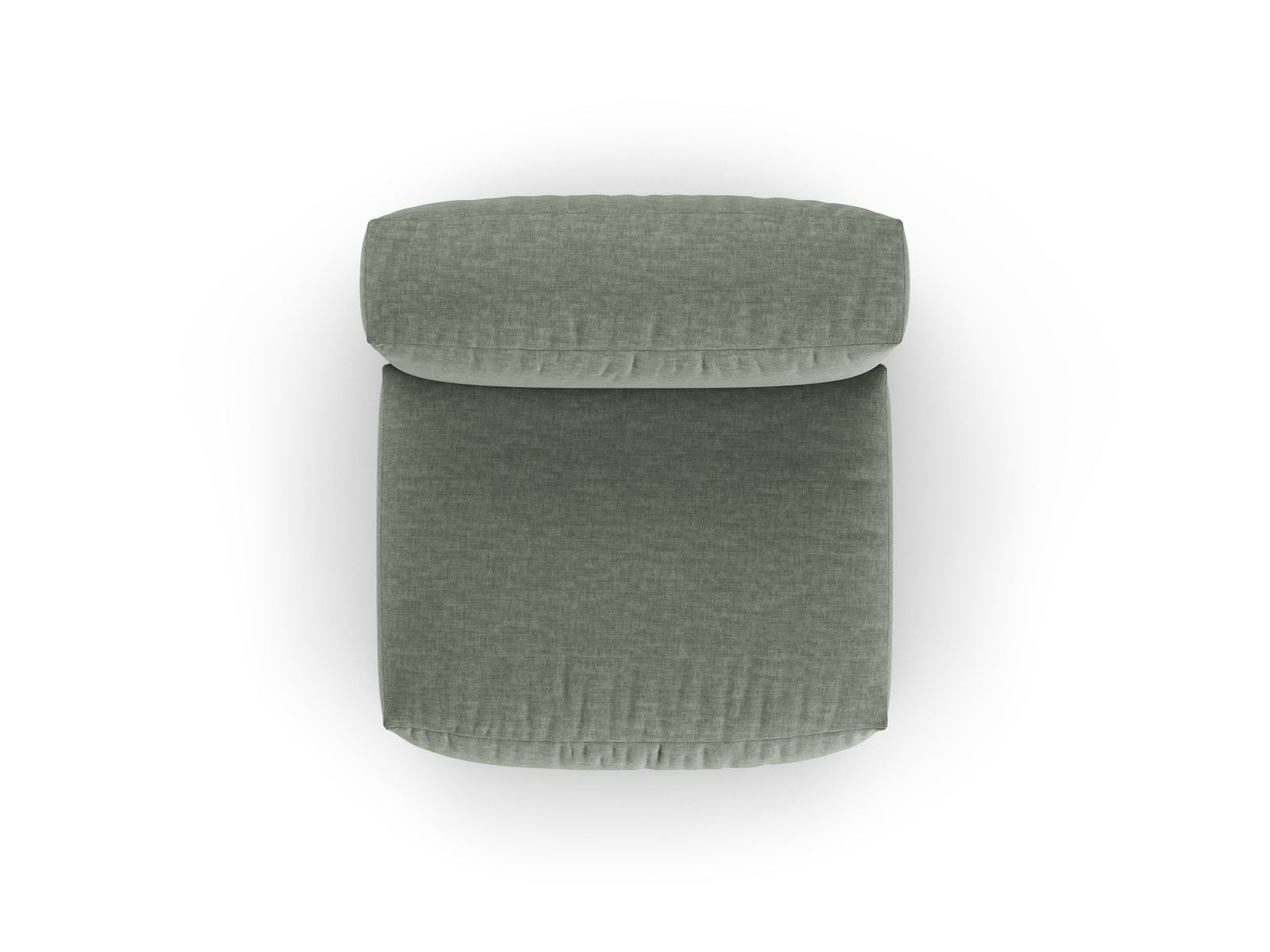 Stilvolles 1-Sitzer Sofa Martina XL in edlem Moosgrün, perfekt für zeitgemäße Inneneinrichtungen und gemütliche Entspannungsbereiche.