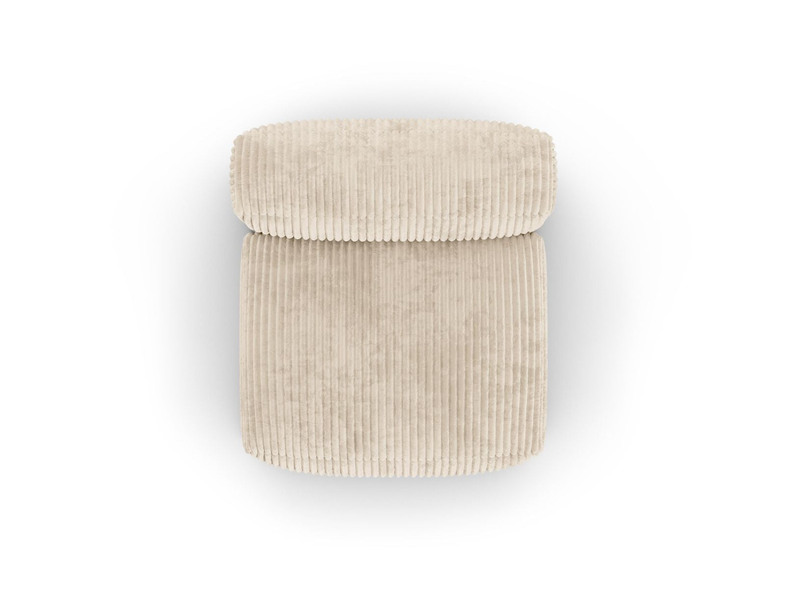 Stilvolles 1-Sitzer Sofa Martina XL in zartem Beige, perfekt für moderne Wohnräume. Flexibles, modulares Design von Micadoni.