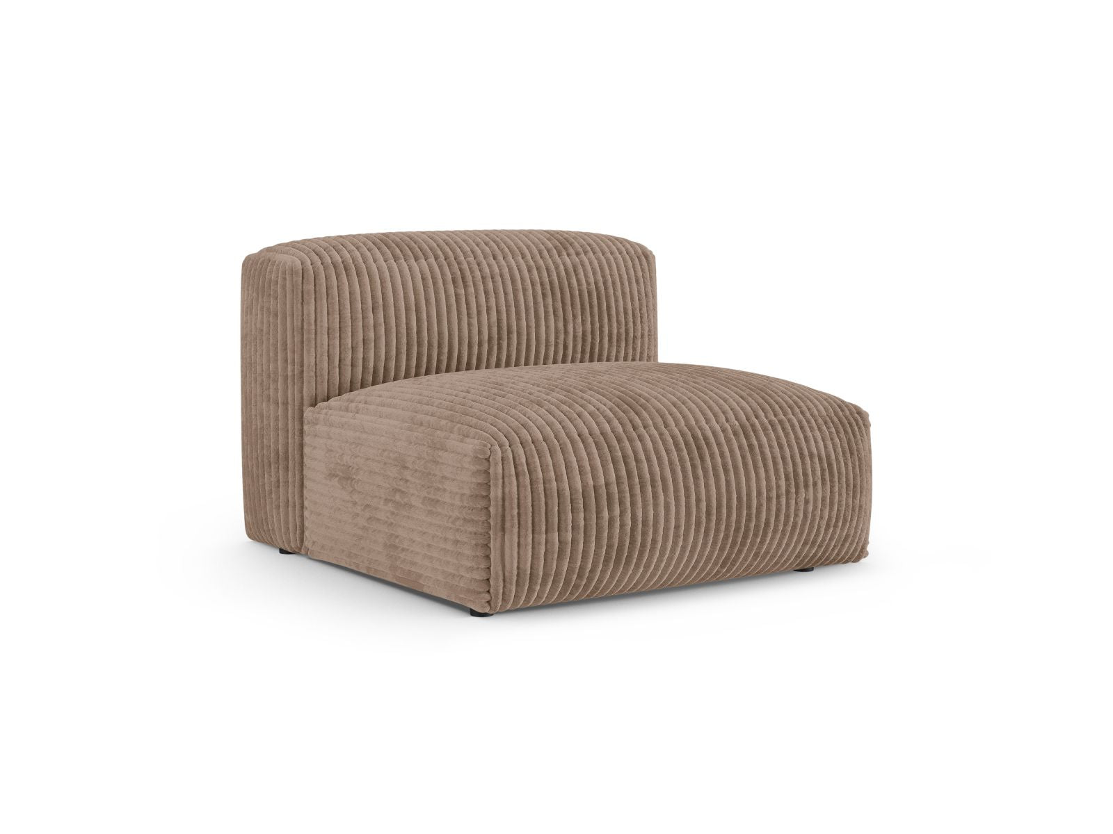 Elegantes 1-Sitzer Sofa Martina XL in warmem Acorn-Tilia, ideal für stilvolle Wohnräume. Modulares Design von Micadoni.