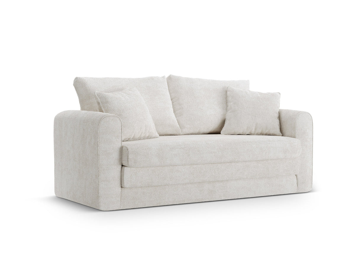 Lido Sofa mit Schlaffunktion 2 Sitzer in Light Beige-CORAL präsentiert im Onlineshop von KAQTU Design AG. Bettsofa ist von Micadoni