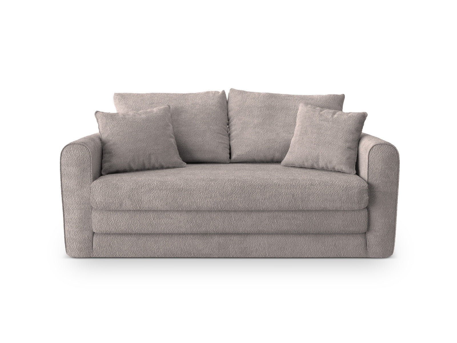Lido Sofa mit Schlaffunktion 2 Sitzer in Warm grey präsentiert im Onlineshop von KAQTU Design AG. Bettsofa ist von Micadoni