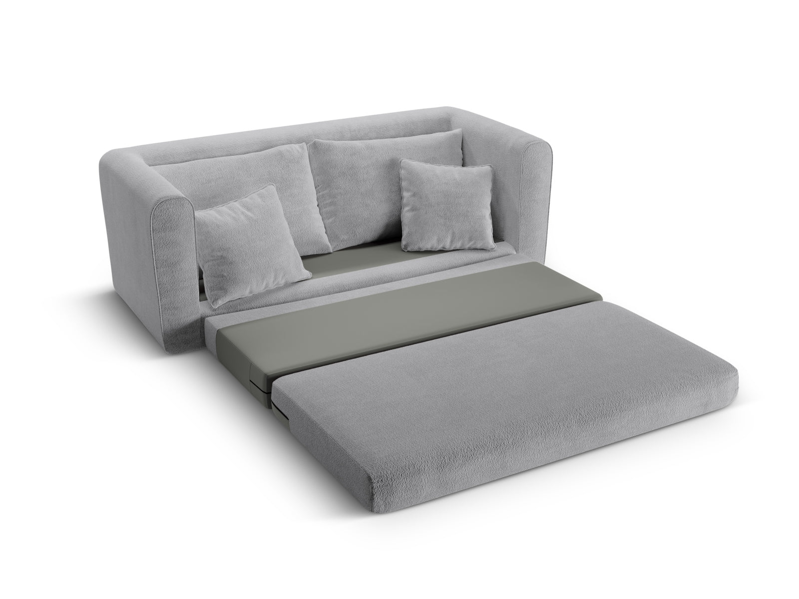 Lido Sofa mit Schlaffunktion 2 Sitzer in Grey präsentiert im Onlineshop von KAQTU Design AG. Bettsofa ist von Micadoni