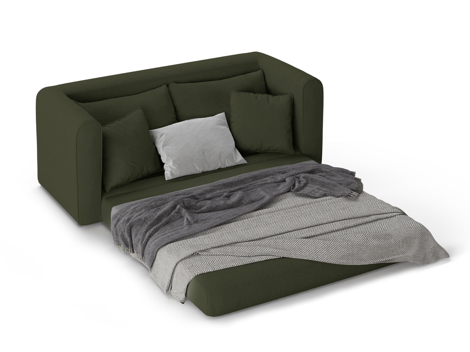 Lido Sofa mit Schlaffunktion 2 Sitzer in Green präsentiert im Onlineshop von KAQTU Design AG. Bettsofa ist von Micadoni
