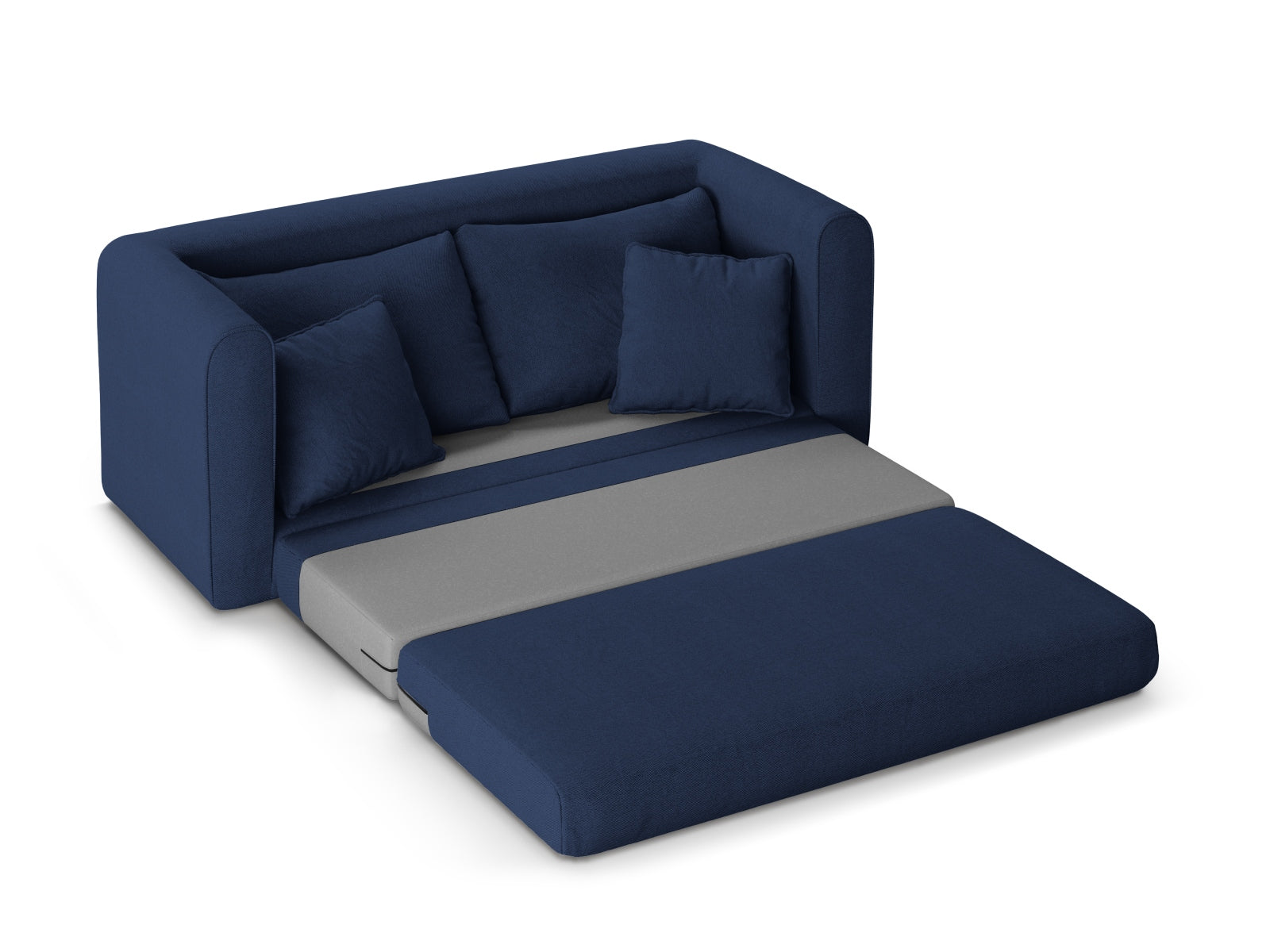 Lido Sofa mit Schlaffunktion 2 Sitzer in Navy Blue präsentiert im Onlineshop von KAQTU Design AG. Bettsofa ist von Micadoni