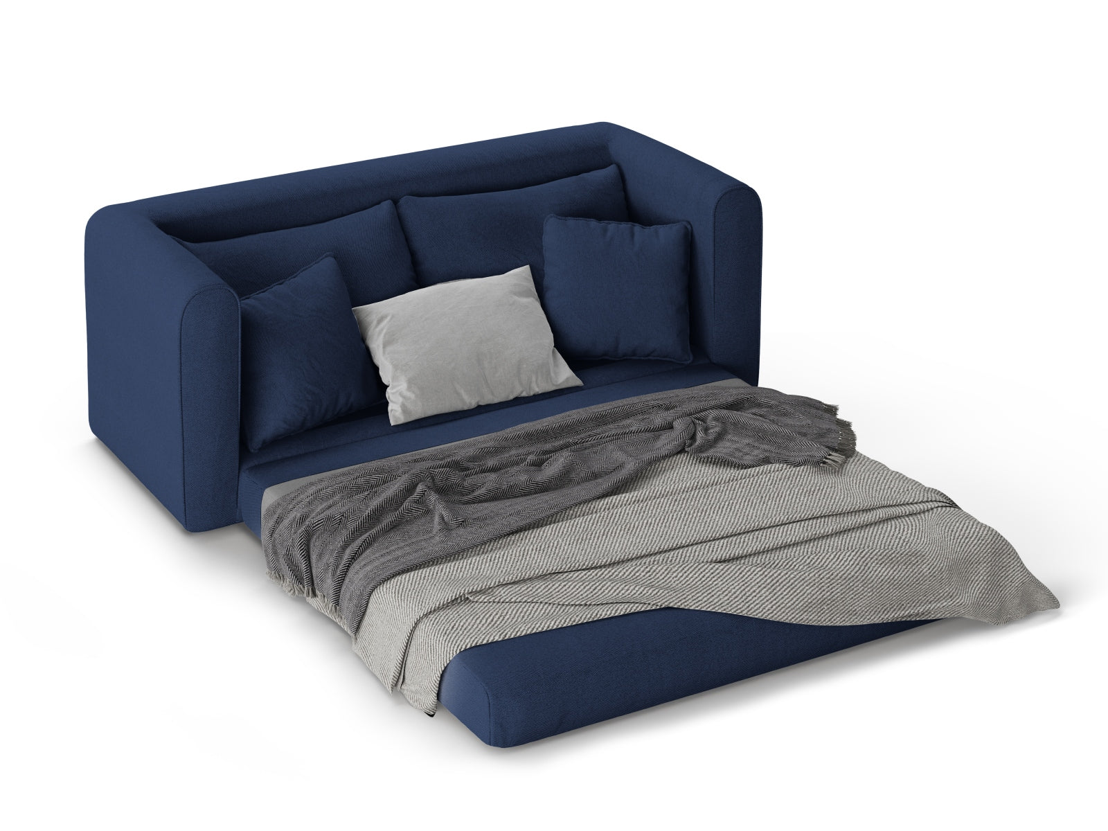 Lido Sofa mit Schlaffunktion 2 Sitzer in Navy Blue präsentiert im Onlineshop von KAQTU Design AG. Bettsofa ist von Micadoni