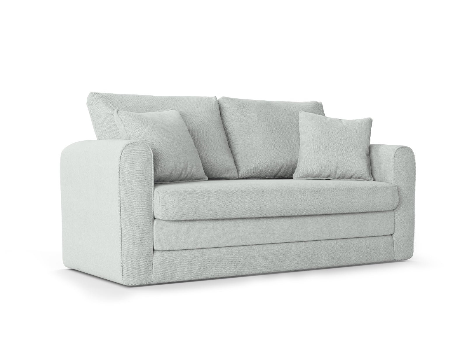 Lido Sofa mit Schlaffunktion 2 Sitzer in Pastel Blue präsentiert im Onlineshop von KAQTU Design AG. Bettsofa ist von Micadoni