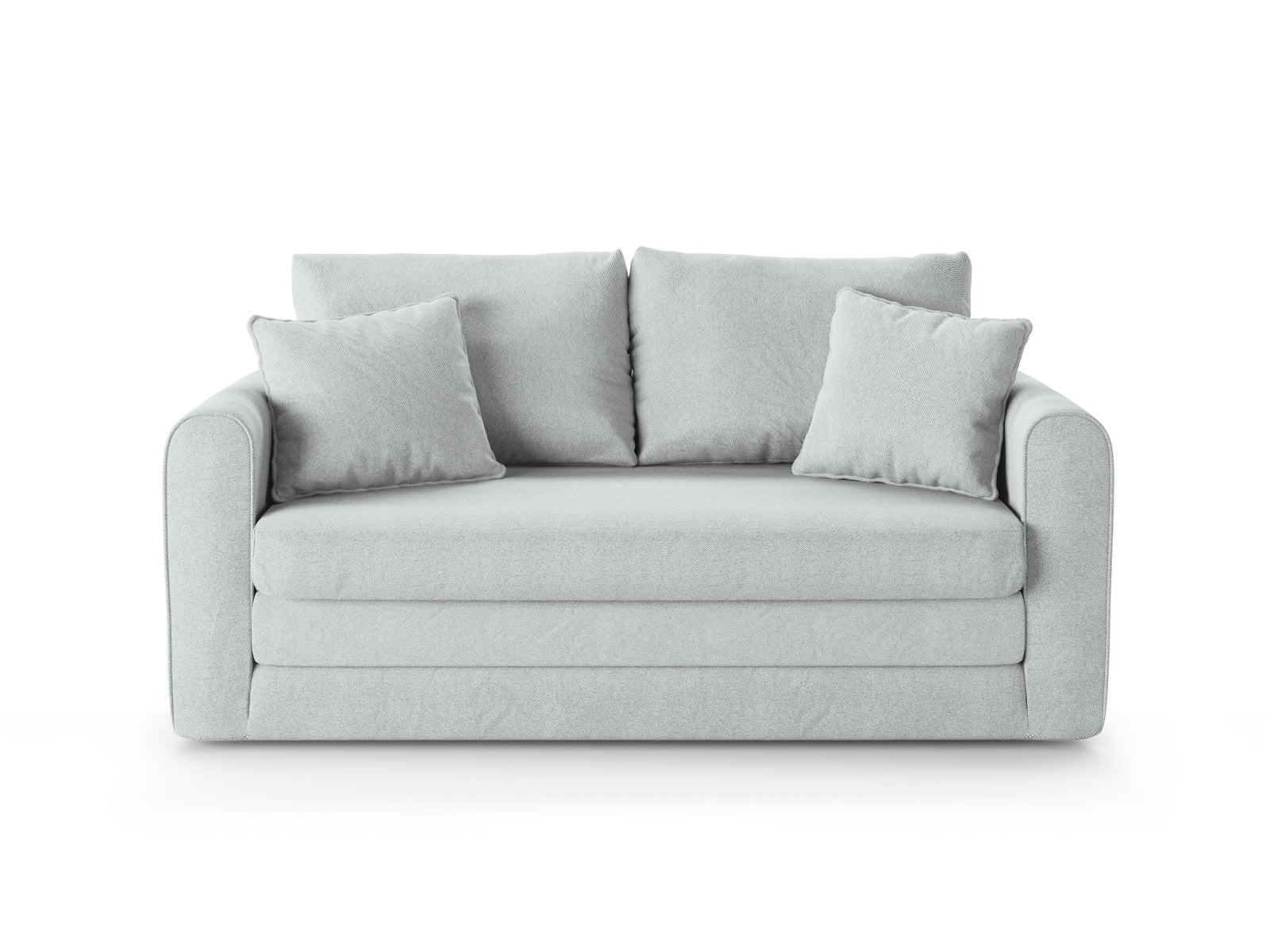 Lido Sofa mit Schlaffunktion 2 Sitzer in Pastel Blue präsentiert im Onlineshop von KAQTU Design AG. Bettsofa ist von Micadoni