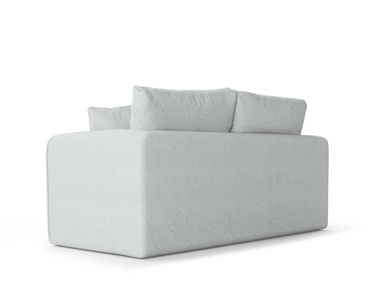 Lido Sofa mit Schlaffunktion 2 Sitzer in Pastel Blue präsentiert im Onlineshop von KAQTU Design AG. Bettsofa ist von Micadoni