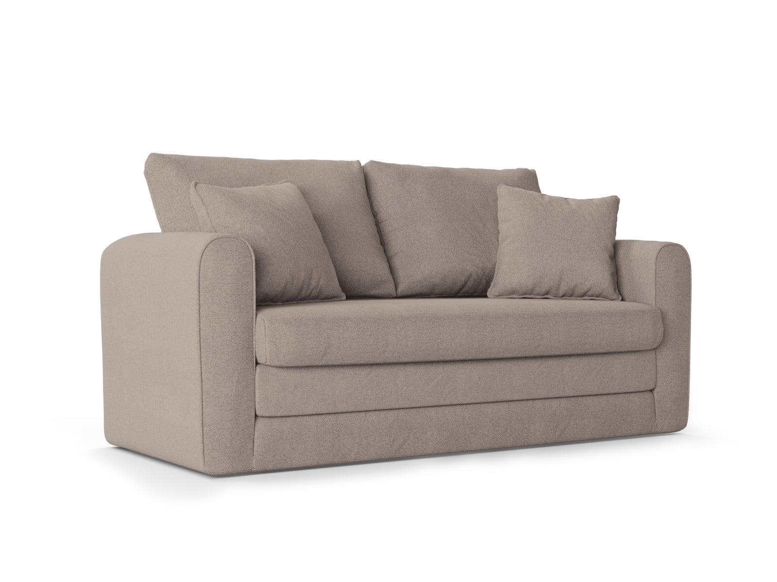 Lido Sofa mit Schlaffunktion 2 Sitzer in Beige präsentiert im Onlineshop von KAQTU Design AG. Bettsofa ist von Micadoni
