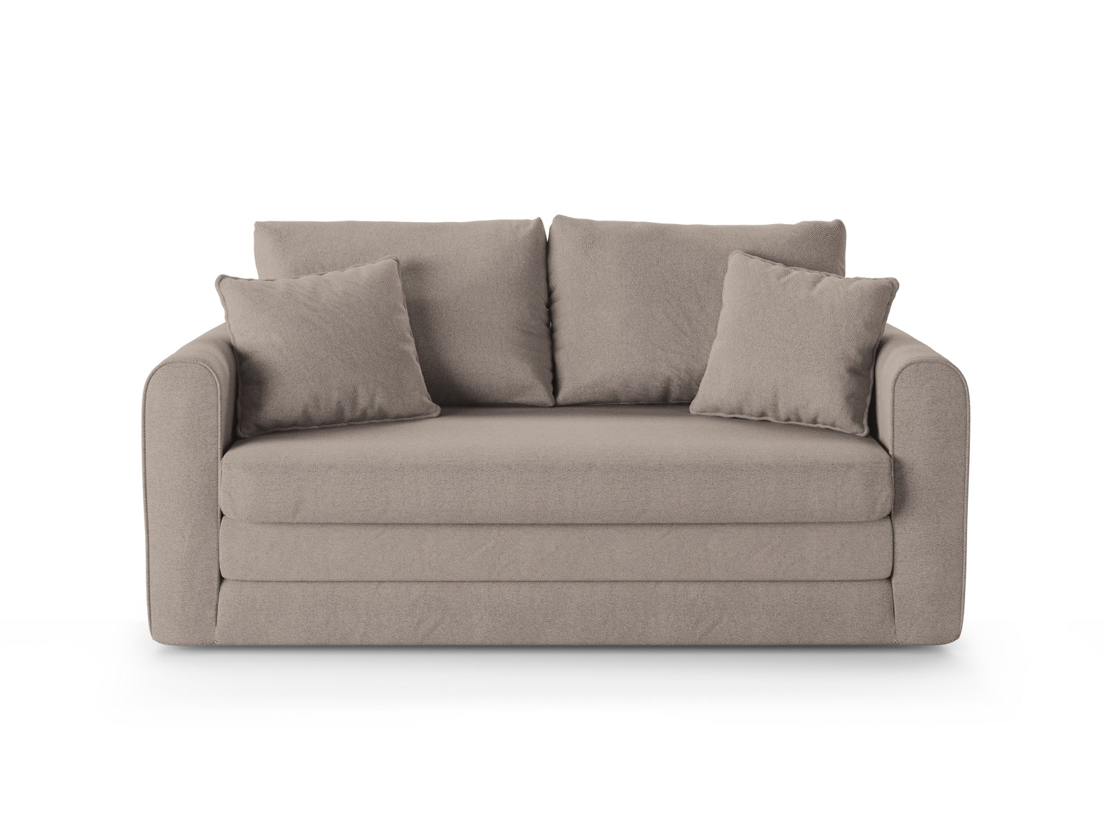 Lido Sofa mit Schlaffunktion 2 Sitzer in Beige präsentiert im Onlineshop von KAQTU Design AG. Bettsofa ist von Micadoni